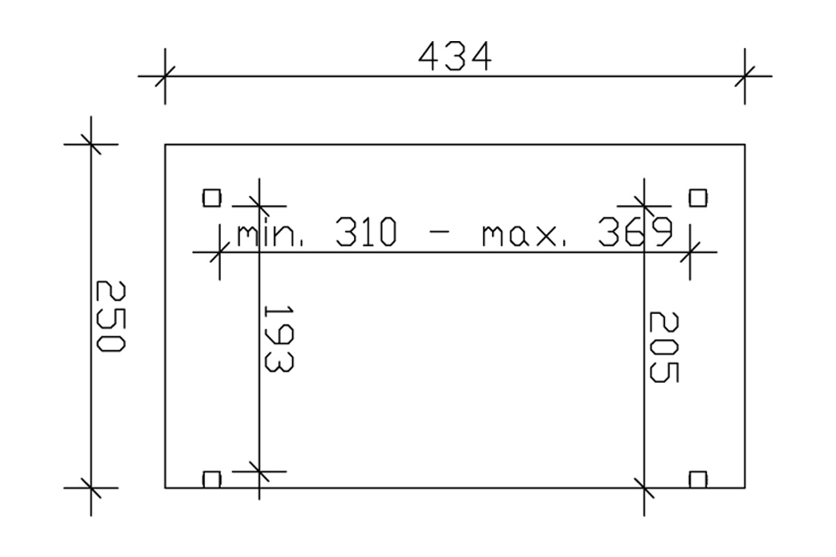 Skanholz Terrassendach »Sanremo«
