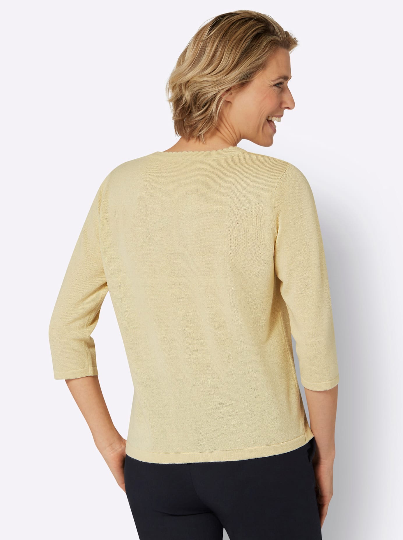 Classic Basics Kurzarmpullover "Rundhals-Pullover" günstig online kaufen