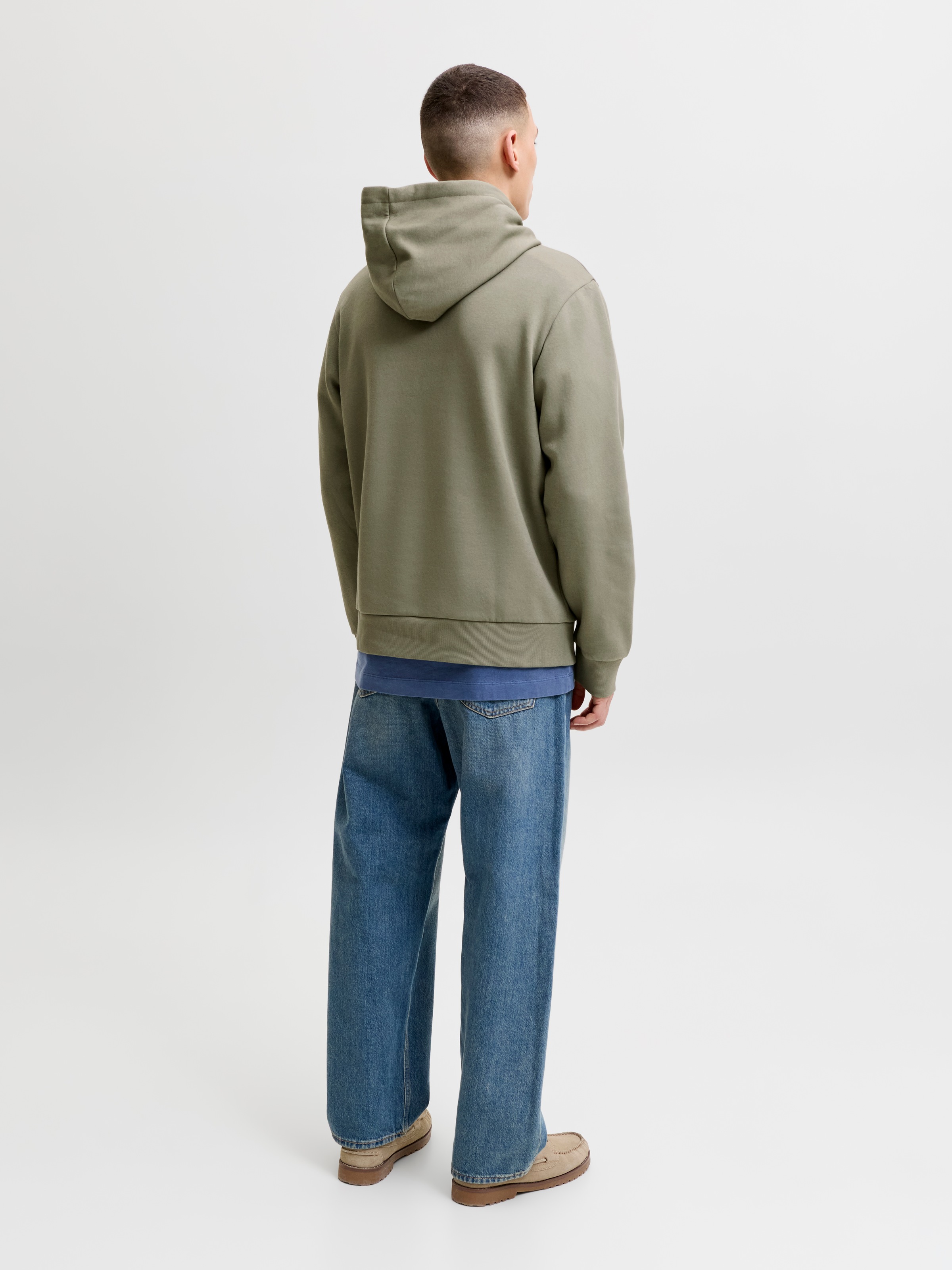 Jack & Jones Kapuzensweatshirt »JJELOGO SWEAT HOOD 2 COL AW26 SN«, Baumwollmischung, regular fit
