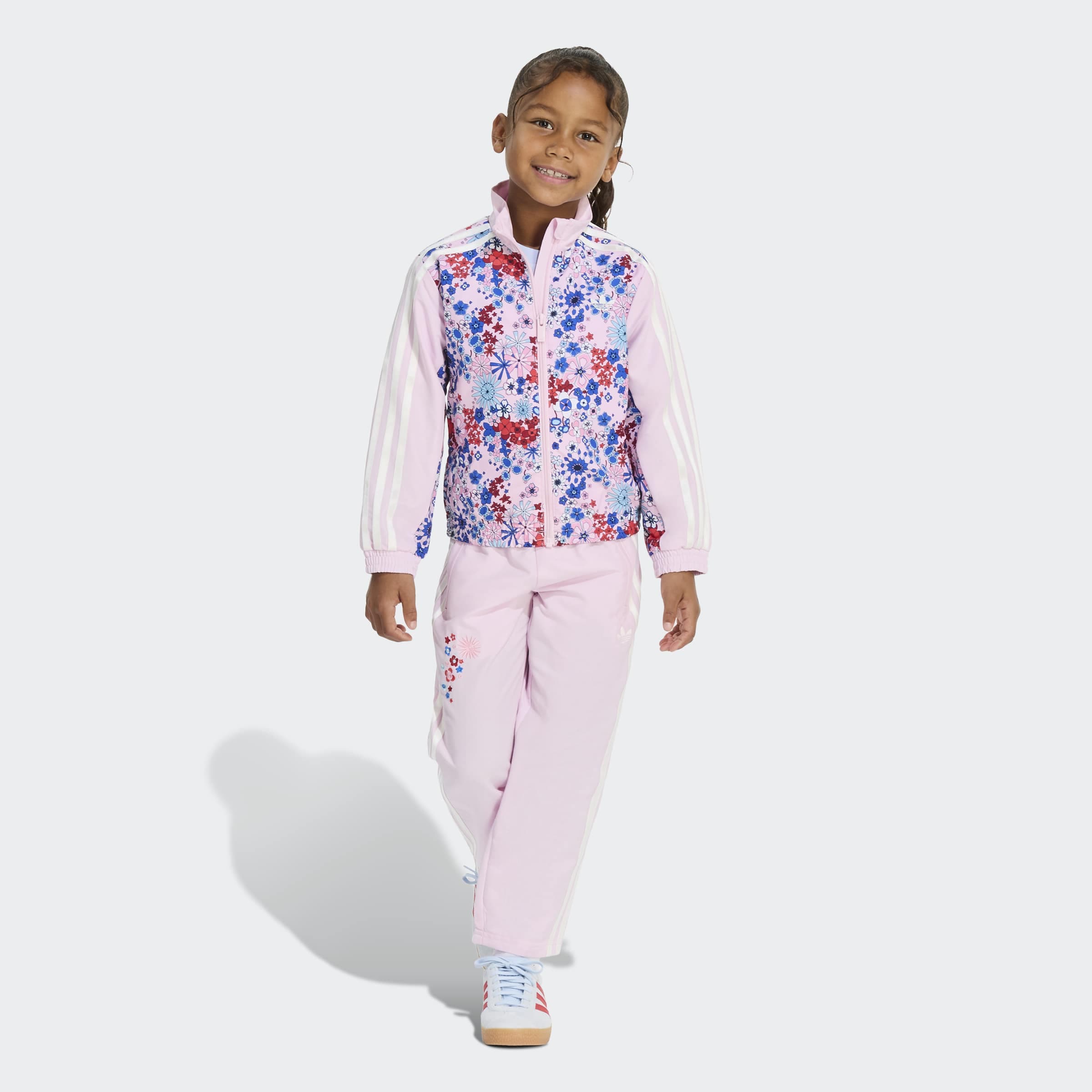 Jungen Trainingsanzug "WOVEN TS"clear pink, Gr. 122, ADIDAS ORIGINALS, Obermaterial: 100% Polyester, Sportanzüge, adidas Originals x Liberty London