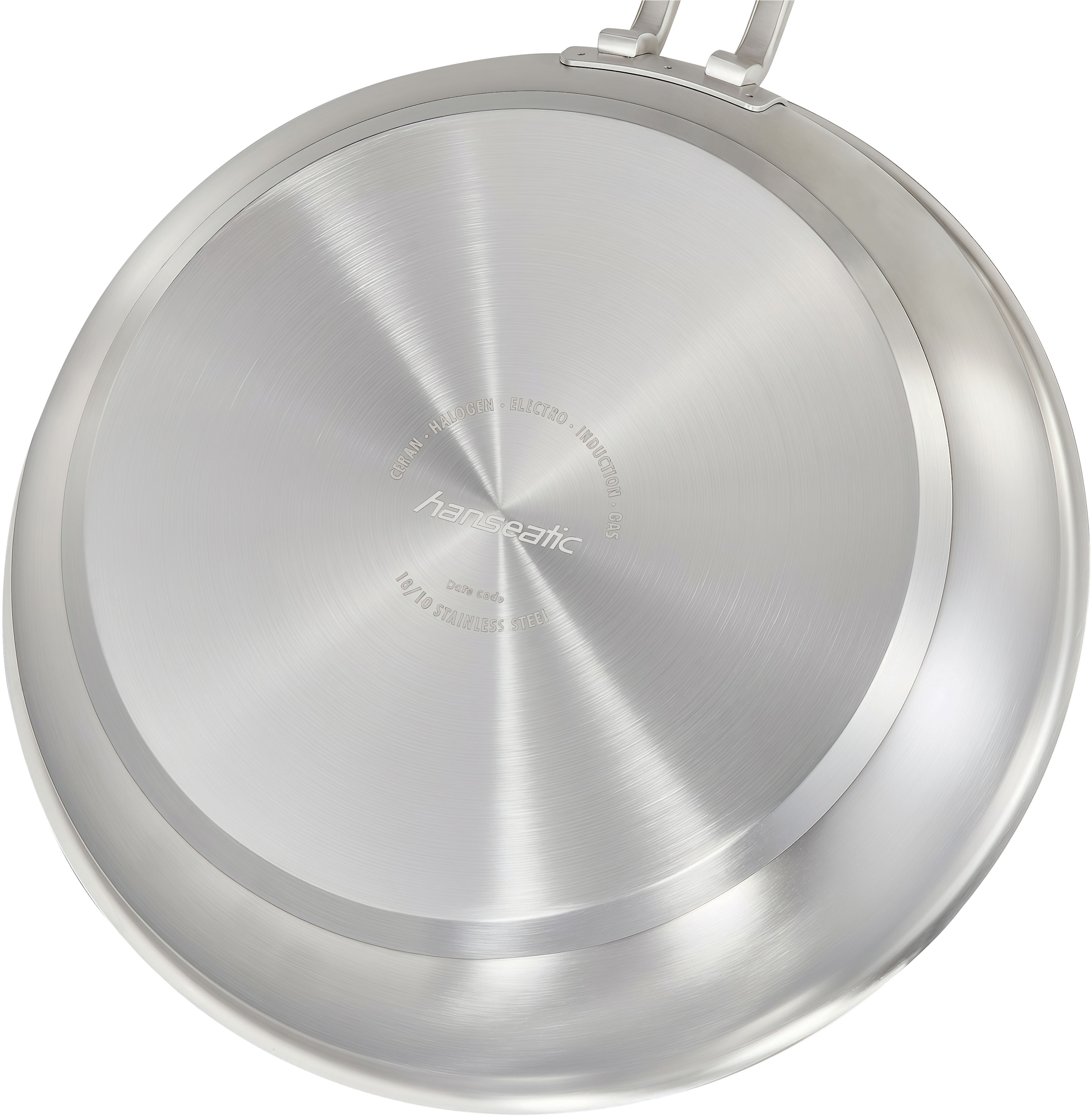 Hanseatic Pfannen-Set »DAILY« Edelstahl 18/10 Set, 1x Pfanne 24 cm, 1x Servierpfanne 28 cm mit Deckel, 3 Stk. tlg. mit Antihaftbeschichtung, für alle Herdarten, Induktion