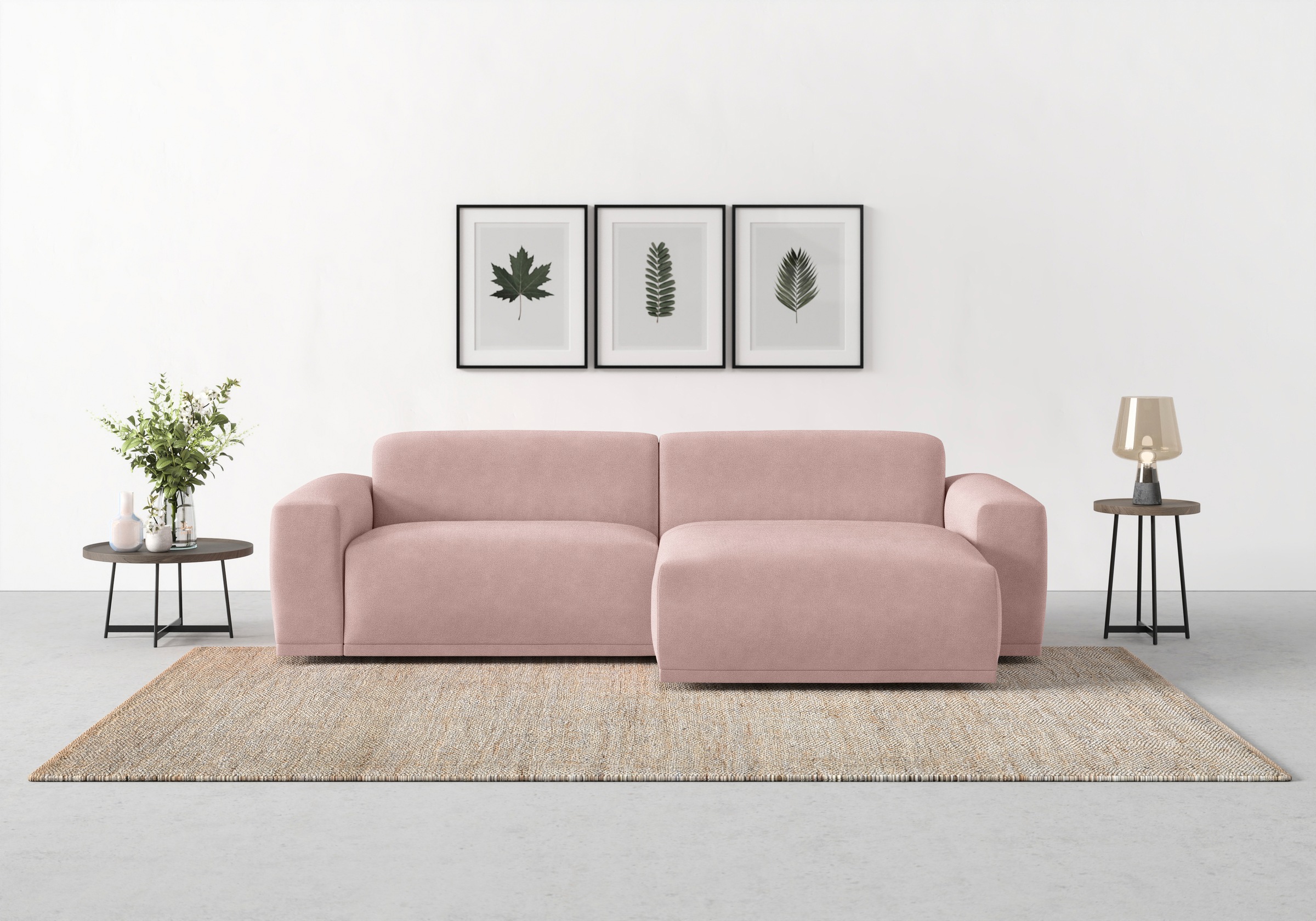 TRENDMANUFAKTUR Ecksofa "Braga, mit hochwertigem Kaltschaum, L-Form, in Cor günstig online kaufen