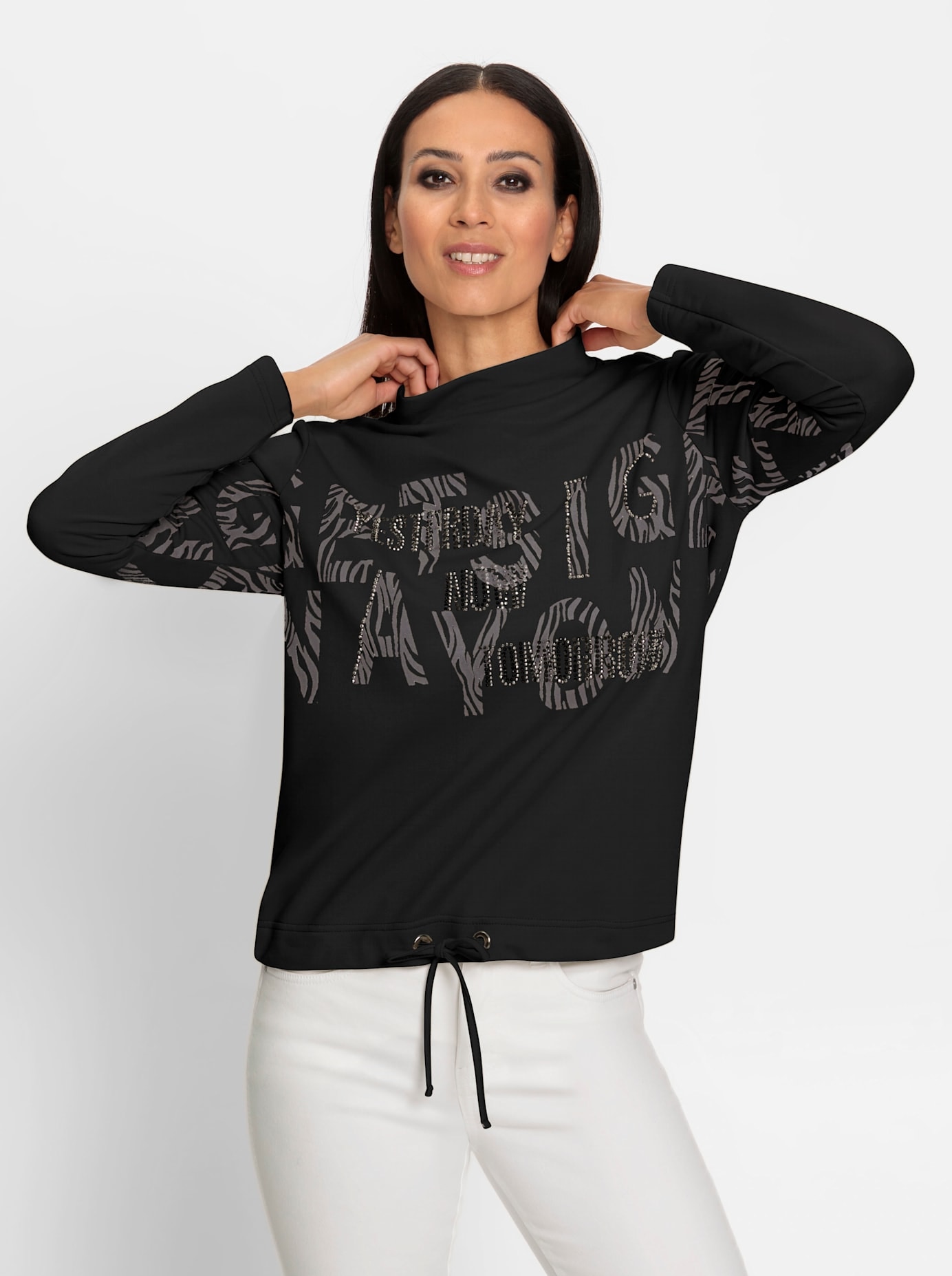 heine Stehkragenshirt »Shirt«, (1 tlg.)