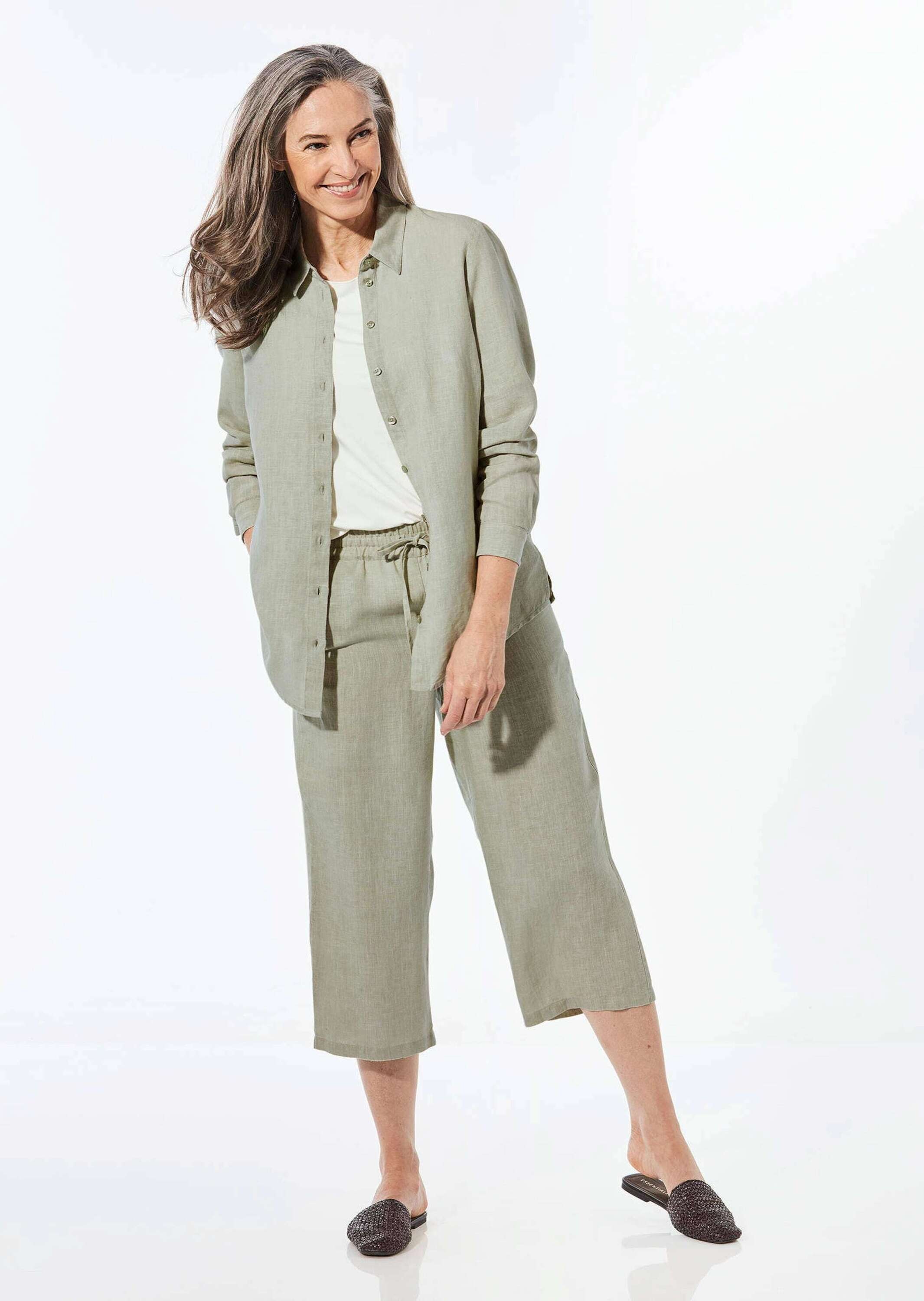 Goldner Long Sleeve Blouse Green 46 3