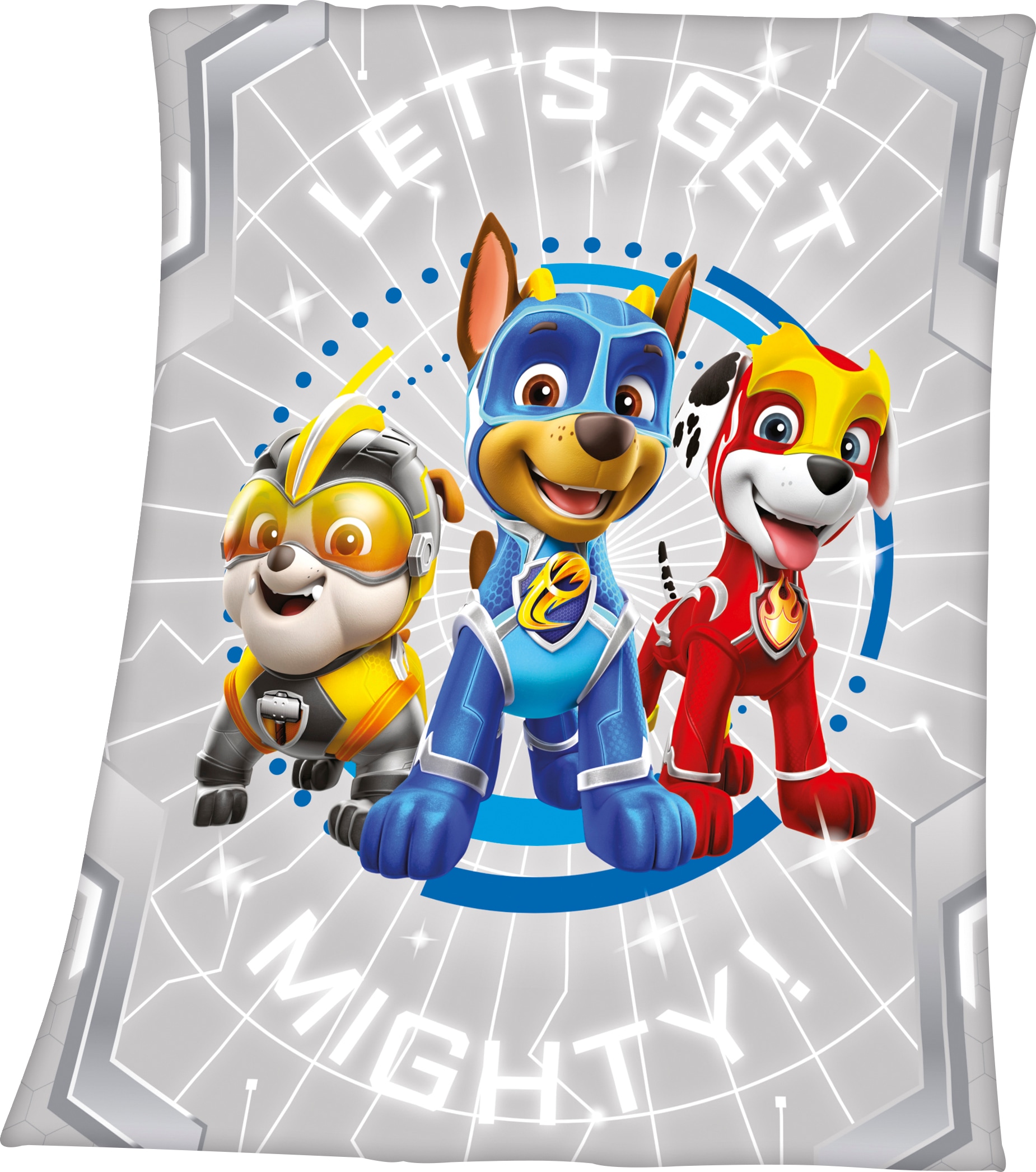 PAW PATROL Kinderdecke "Paw Patrol", mit Paw Patrol Motiv und Schriftzug, Kuscheldecke