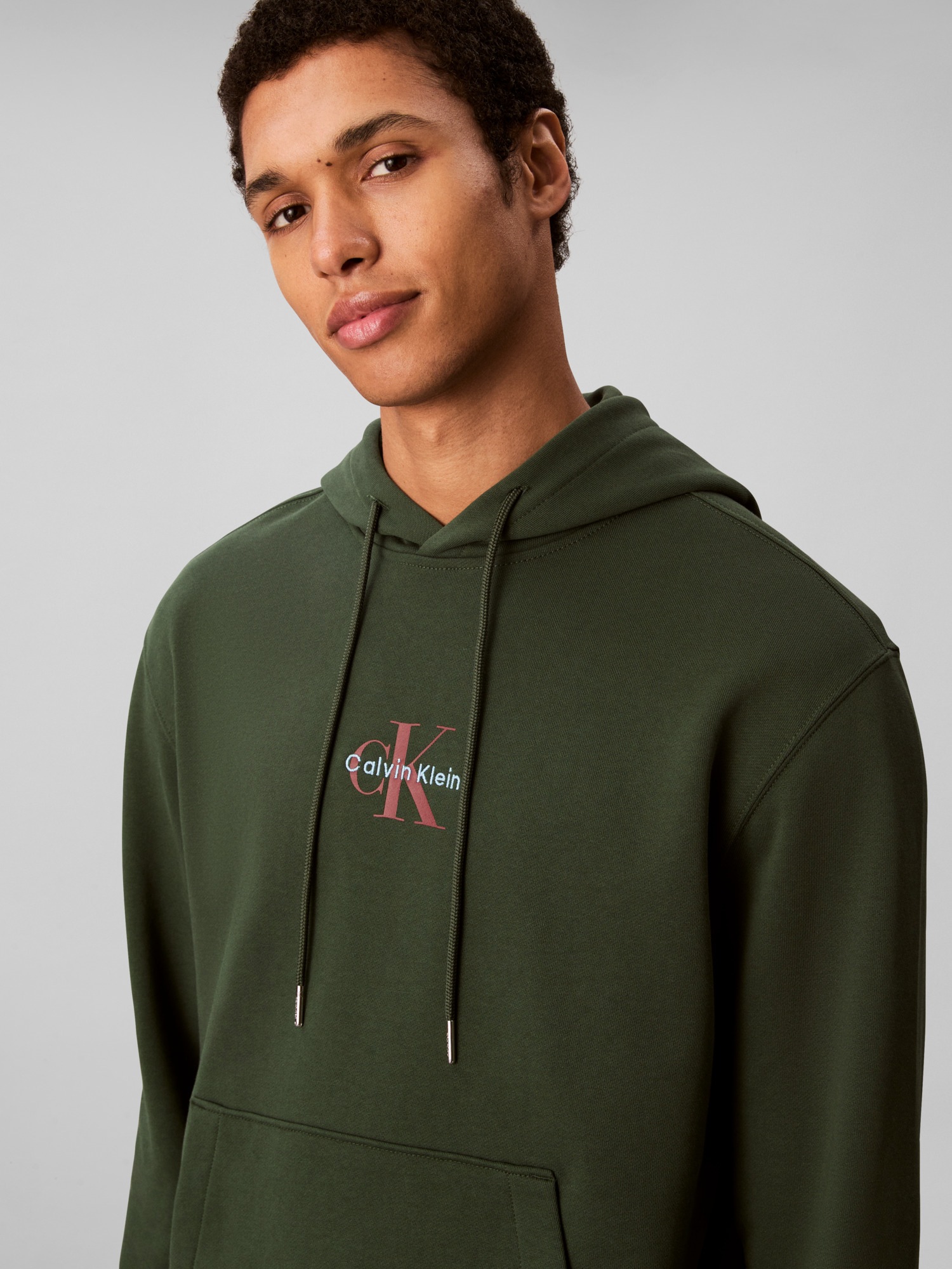 Calvin Klein Jeans Sweatshirt "LS EU 350TERRY MICRO MONOLOGO HO", Kapuze, r günstig online kaufen