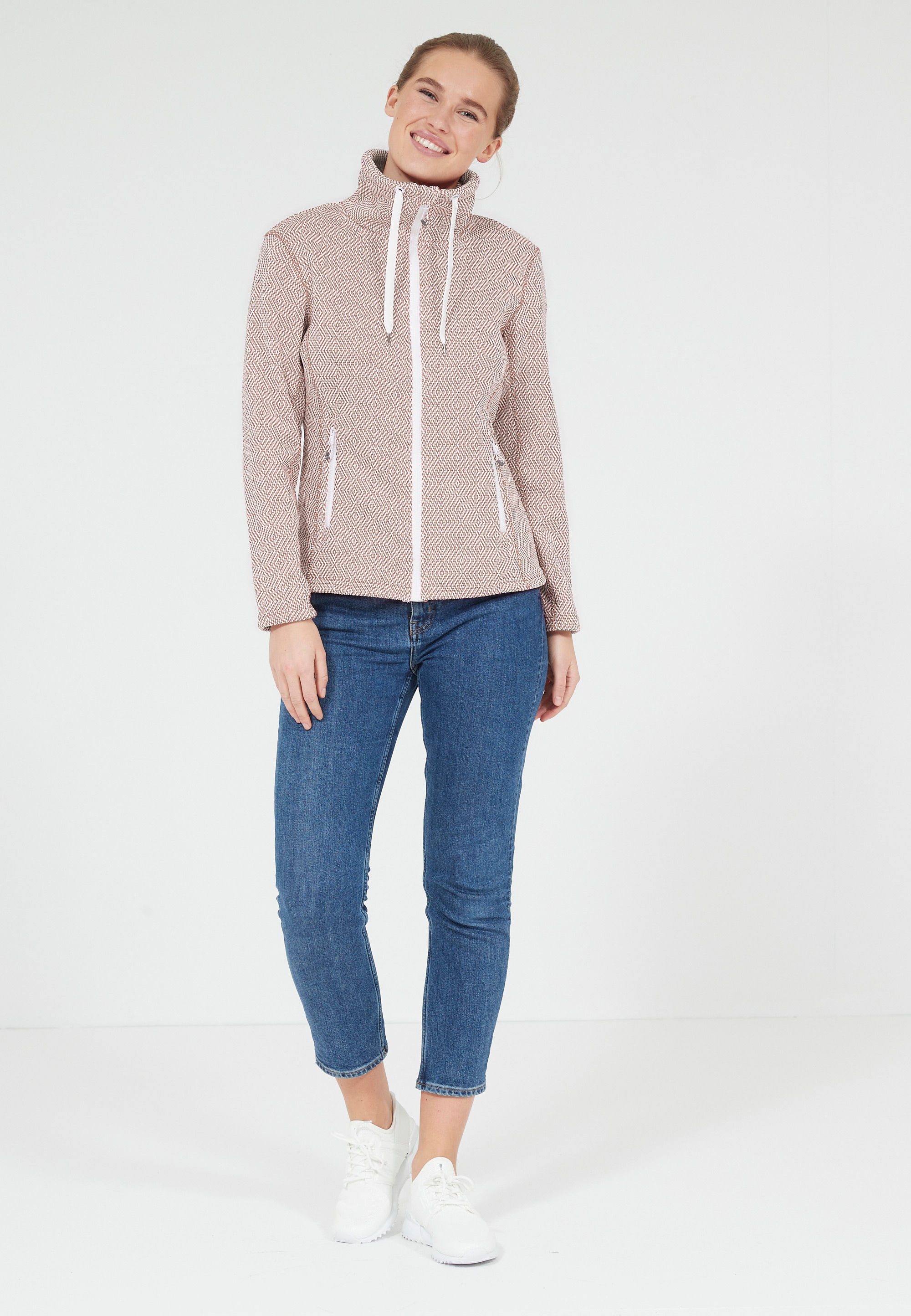 WEATHER REPORT Fleecejacke »FREIDA«, mit hohem Stehkragen