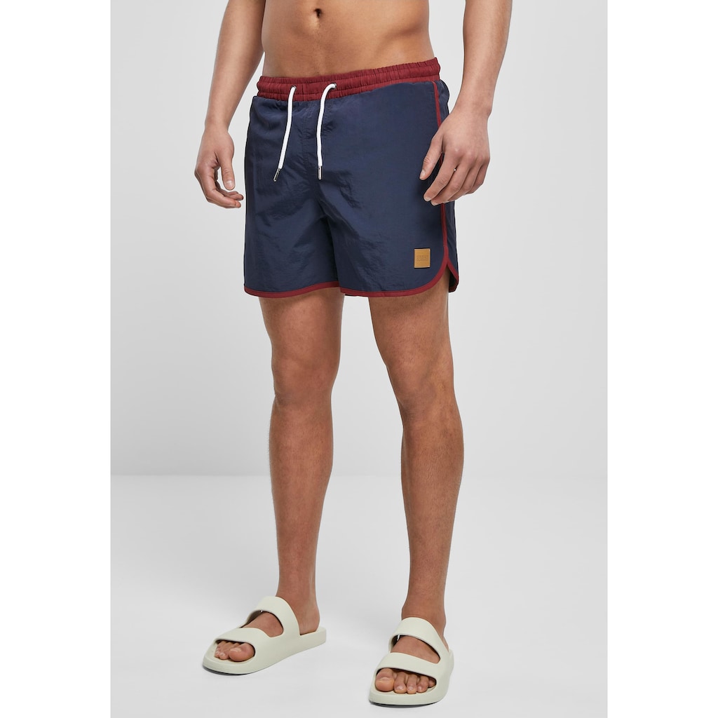 URBAN CLASSICS Badeshorts »Urban Classics Herren Retro Swimshorts«