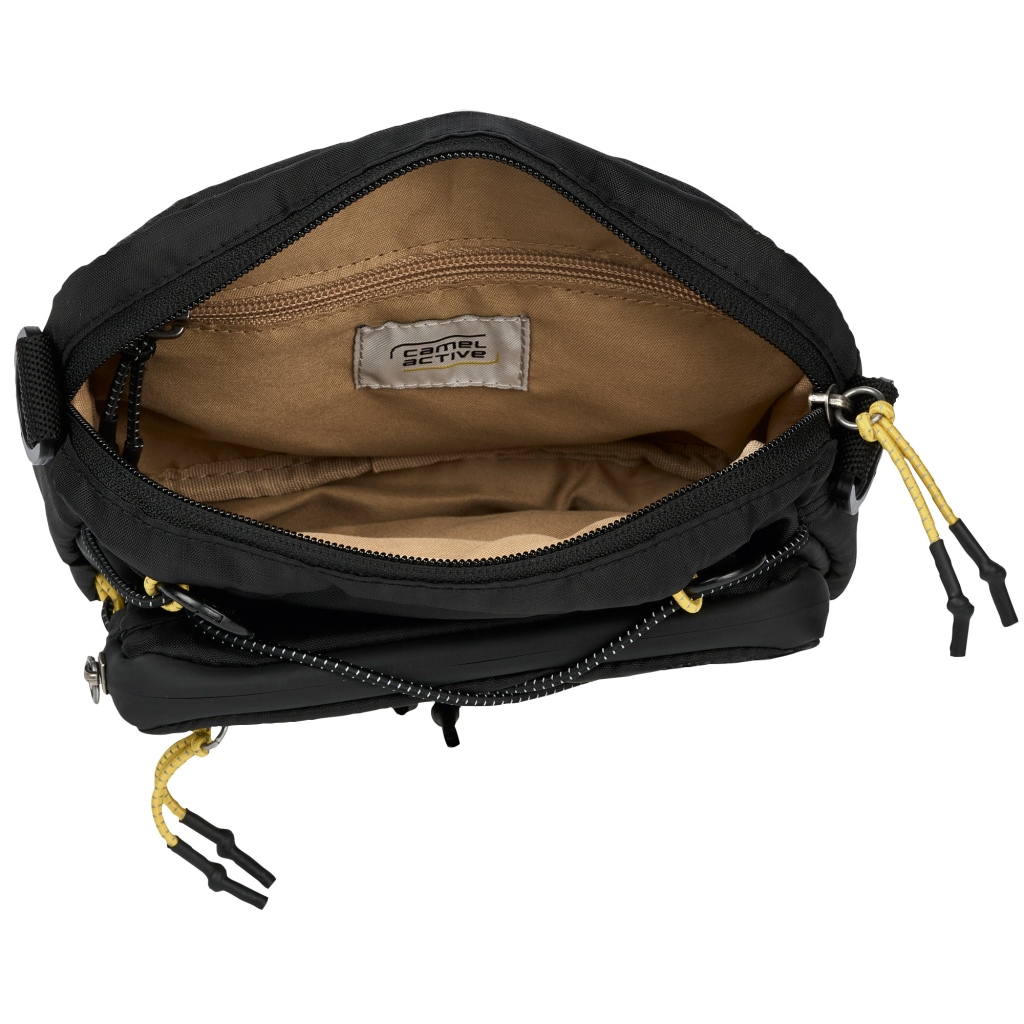 camel active Handtasche »Shores« Ultraleicht mit sportiver Schnürung abnehmbare Pouch & Reflektdetails