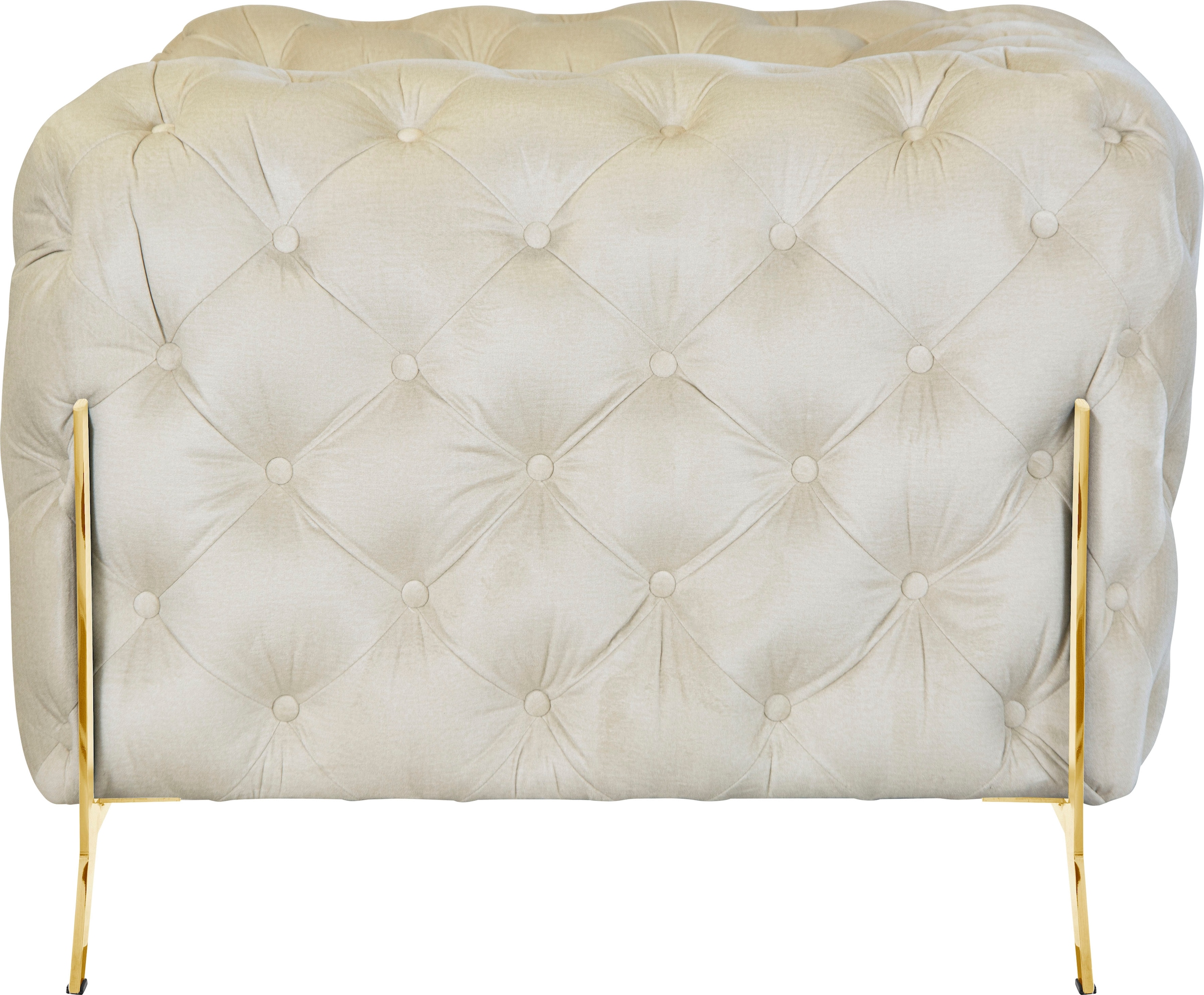 Leonique Chesterfield-Sessel »Amaury Sessel«, aufwändige Knopfheftung, moderne Chesterfield Optik, Fußfarbe wählbar