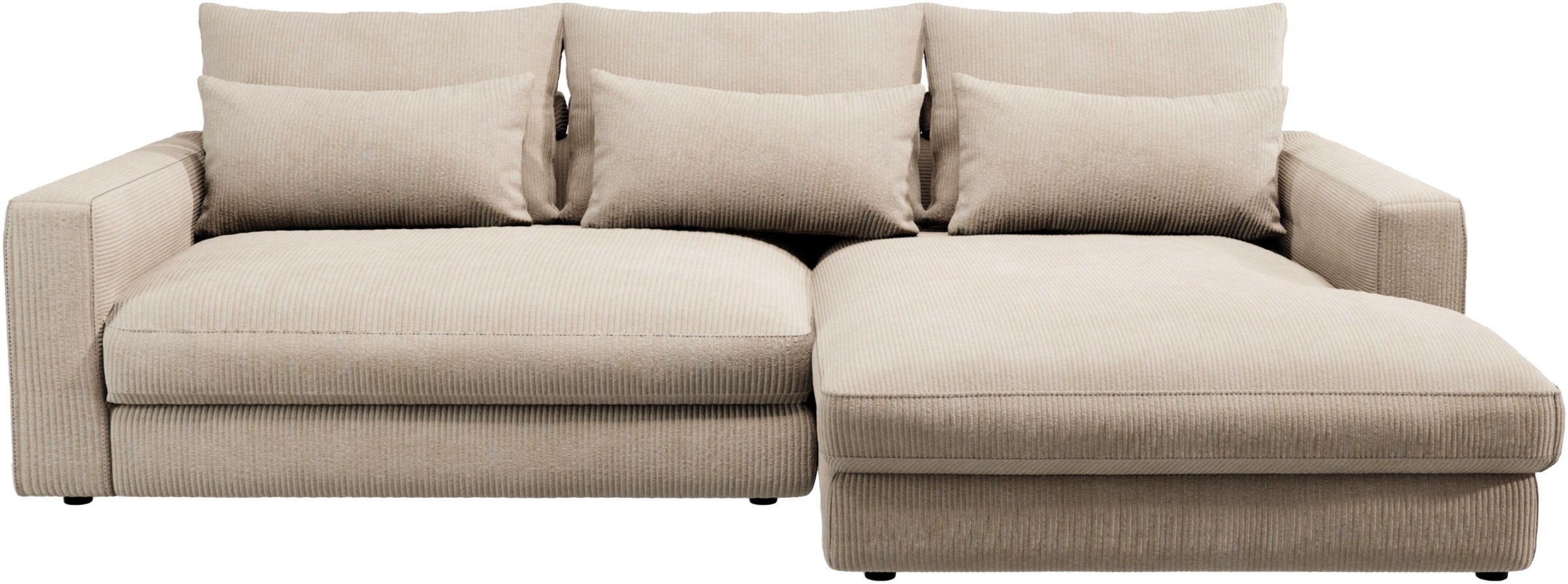 Home affaire Ecksofa "Darwin, viele Kissen, extra tiefe Sitzfläche, 271/89/ günstig online kaufen