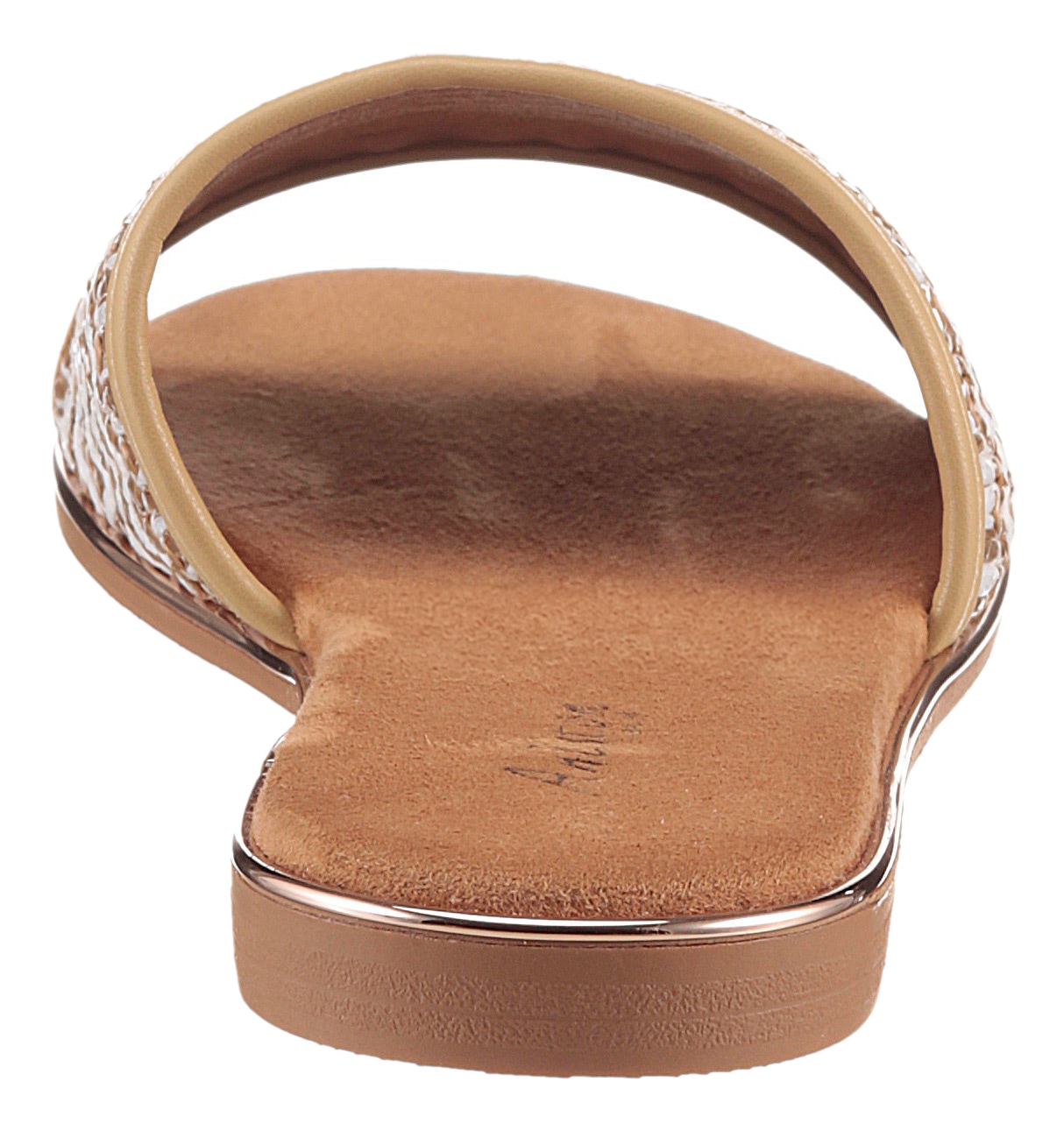 Aniston SHOES Pantolette, Sommerschuh, Strandschuh, Bast-Optik - NEUE KOLLEKTION