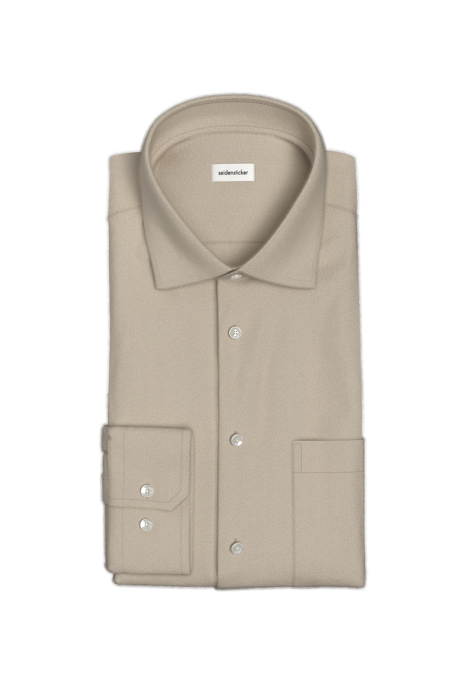 seidensticker Flanellhemd »Schwarze Rose«, Regular 1/1 Kentkragen Flanell