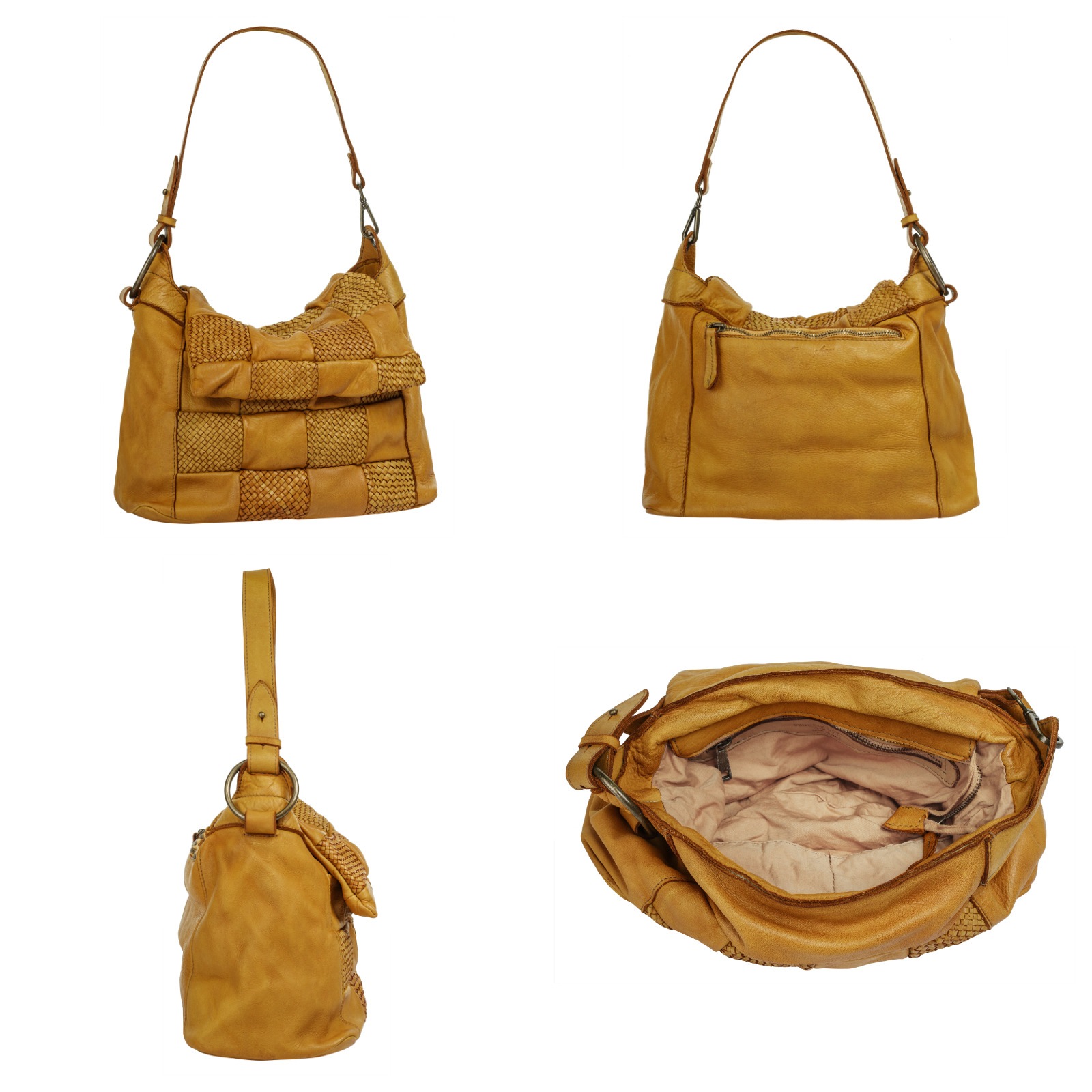 Samantha Look Umhängetasche echt Leder, Made in Italy günstig online kaufen