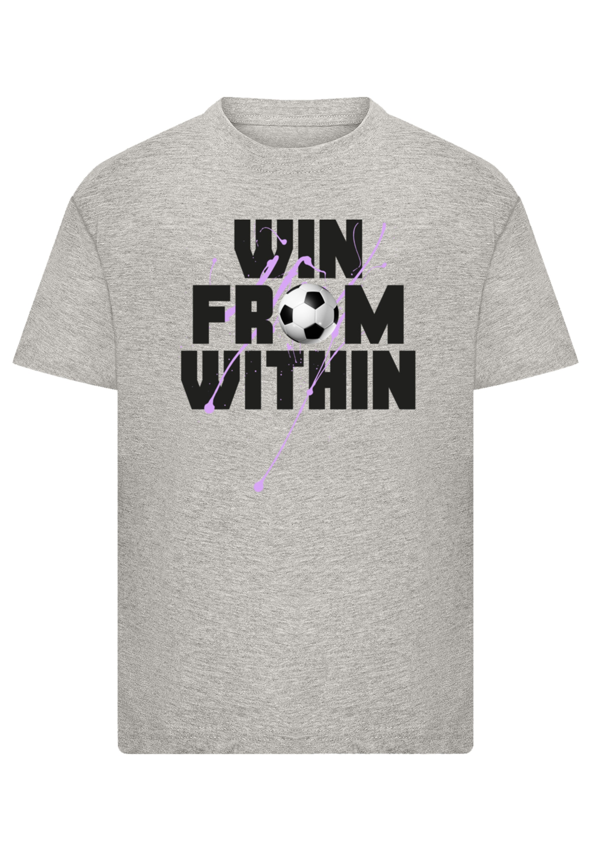 F4NT4STIC T-Shirt »Win From Within Soccer Splash Lilac«, Premium Qualität