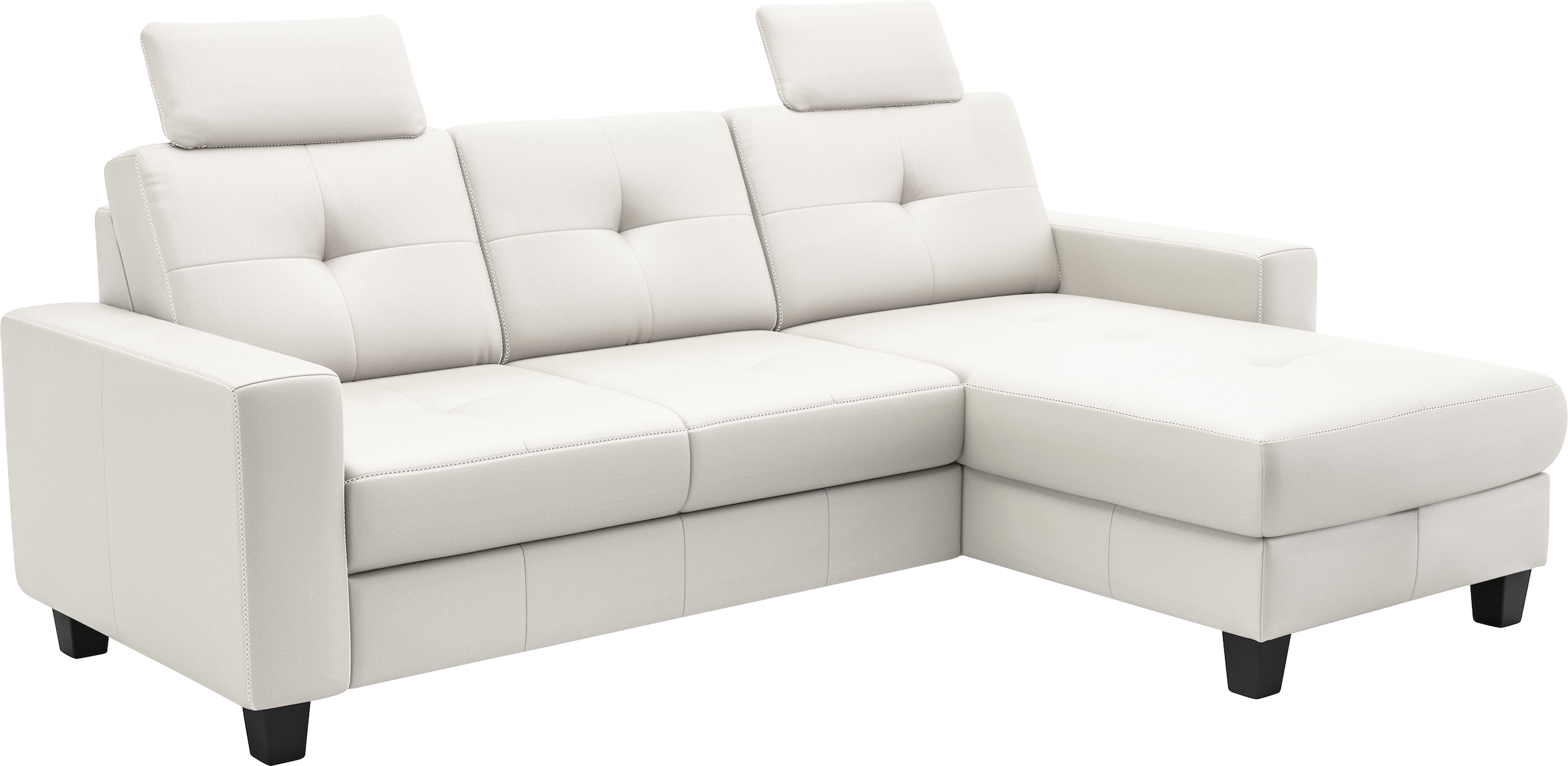 Places of Style Ecksofa »Varese«, wahlweise mit Bettfunktion und Bettkasten