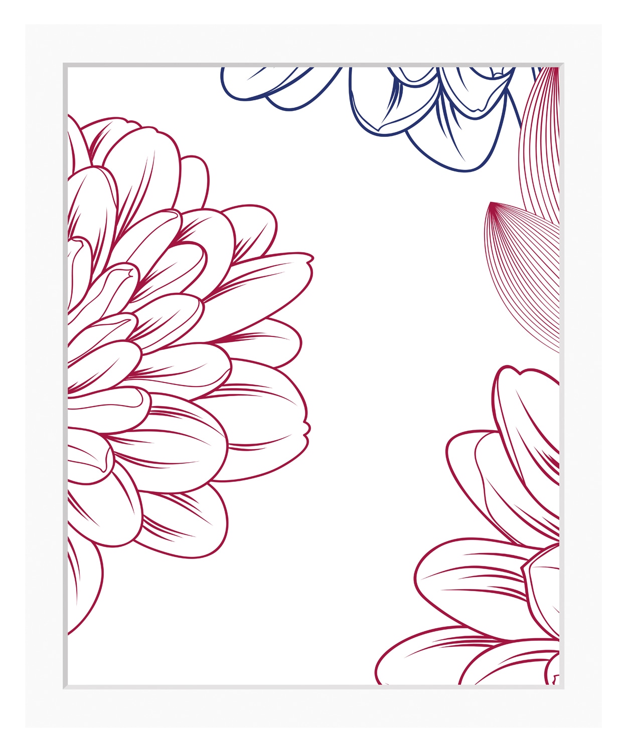 queence Bild "Lia" Blumen Kunst Pflanzen Pflanzenbilder Set, Blumen, gerahmt