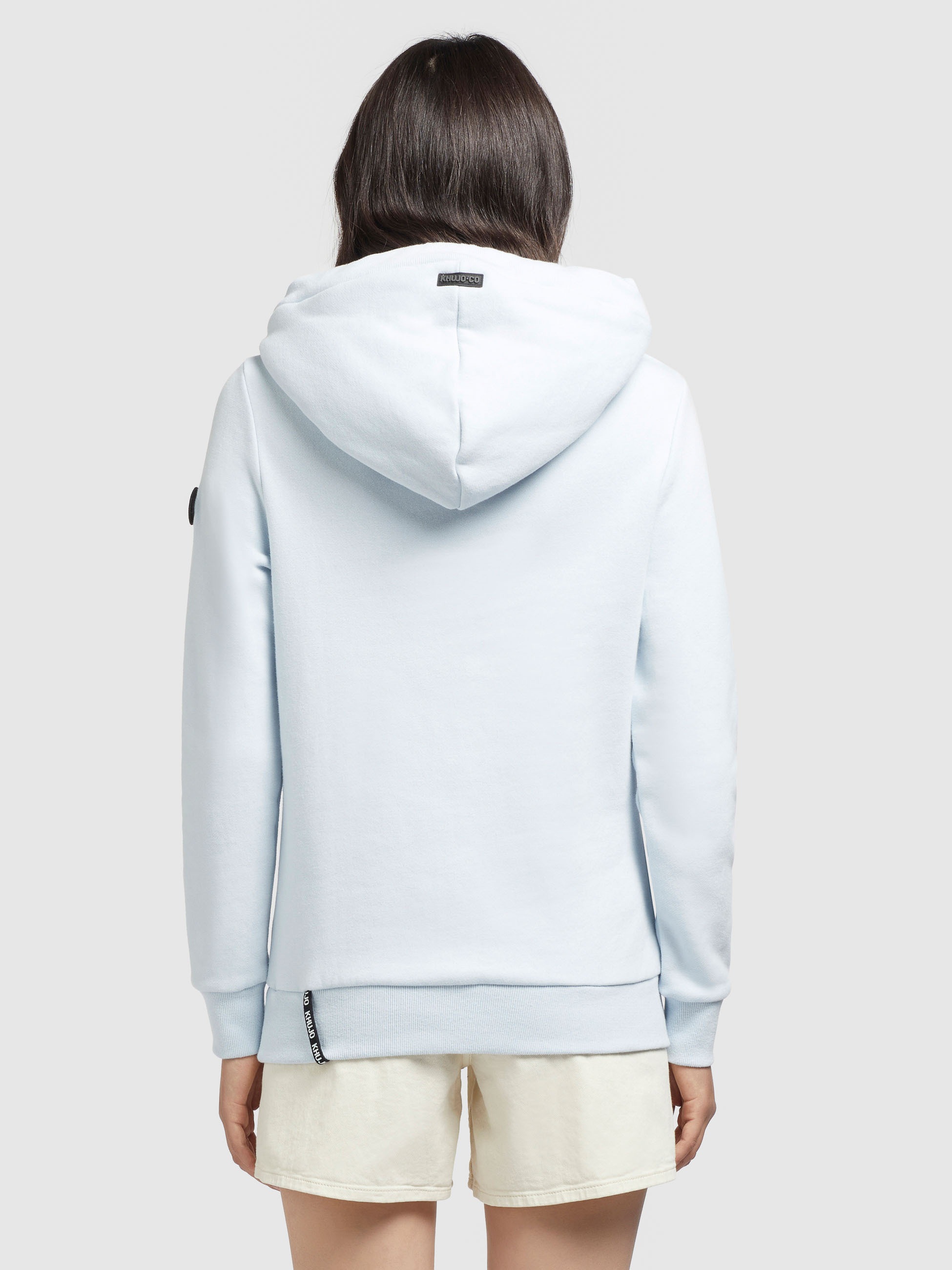 khujo Hoodie »RHABEA«, mit Kapuze in Wickeloptik und Kordelzug