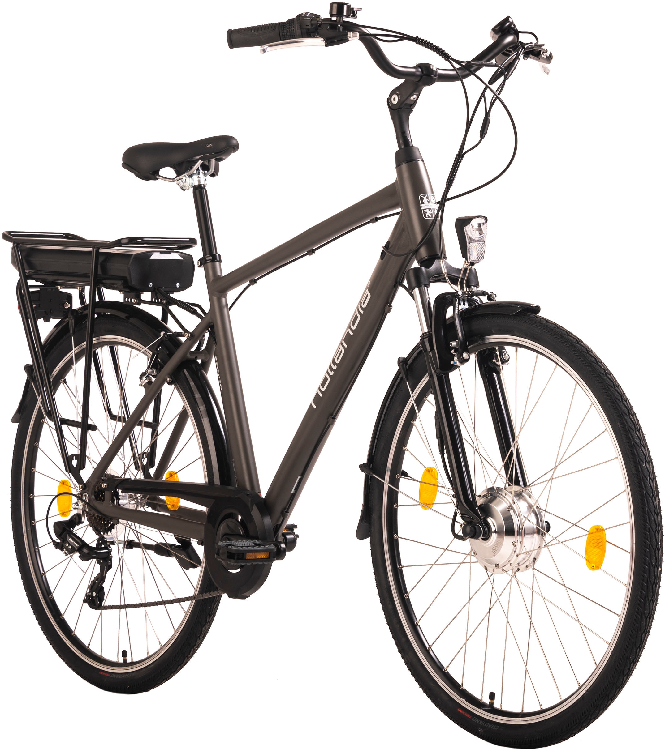 Hollandia E-Bike »Zagon«, 6 Gang, Shimano, Tourney, Frontmotor 250 W, Pedelec, Elektrofahrrad für Damen u. Herren, Cityrad