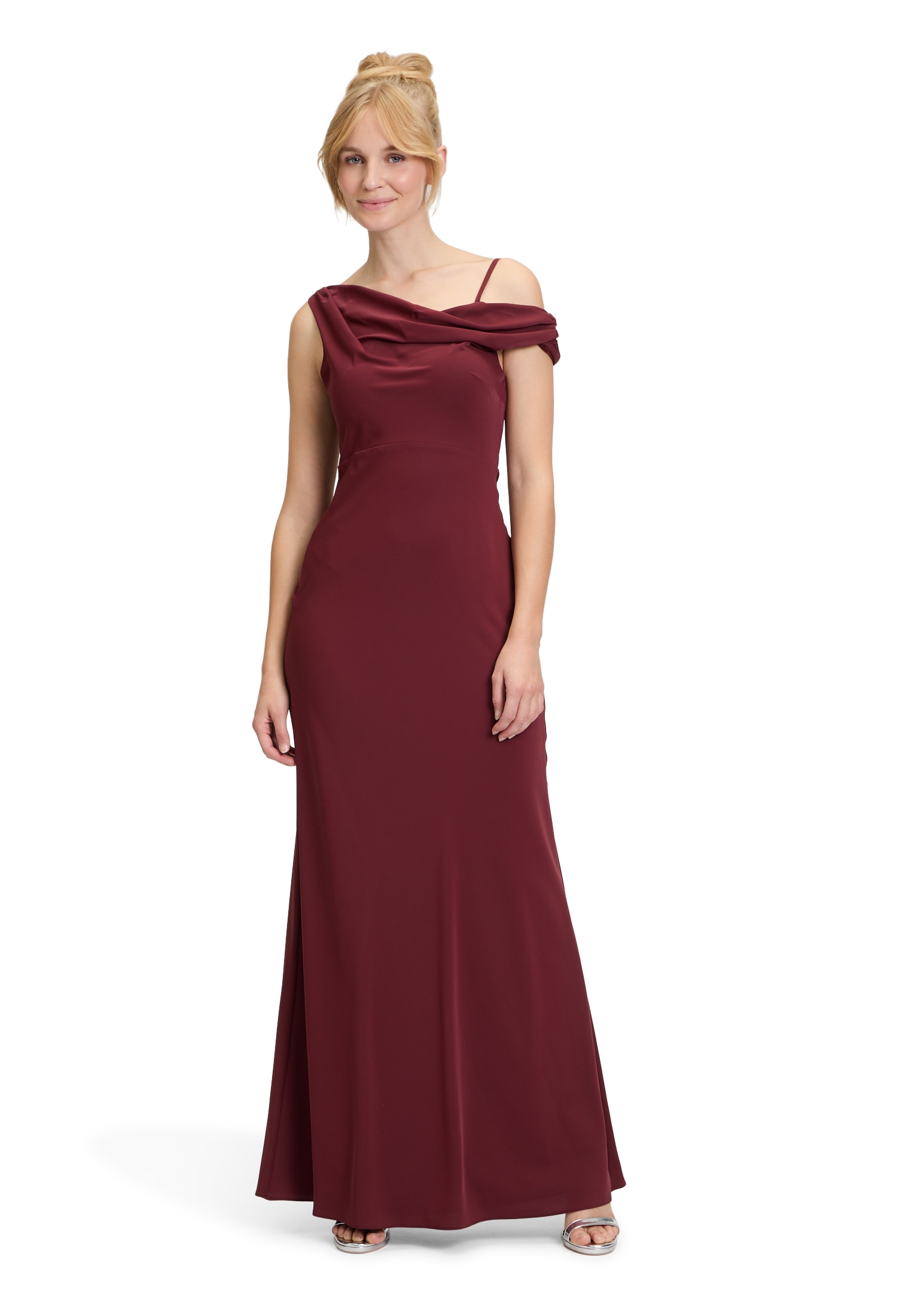 Vera Mont Abendkleid "Vera Mont Damen Abendkleid mit Wasserfallausschnitt", günstig online kaufen
