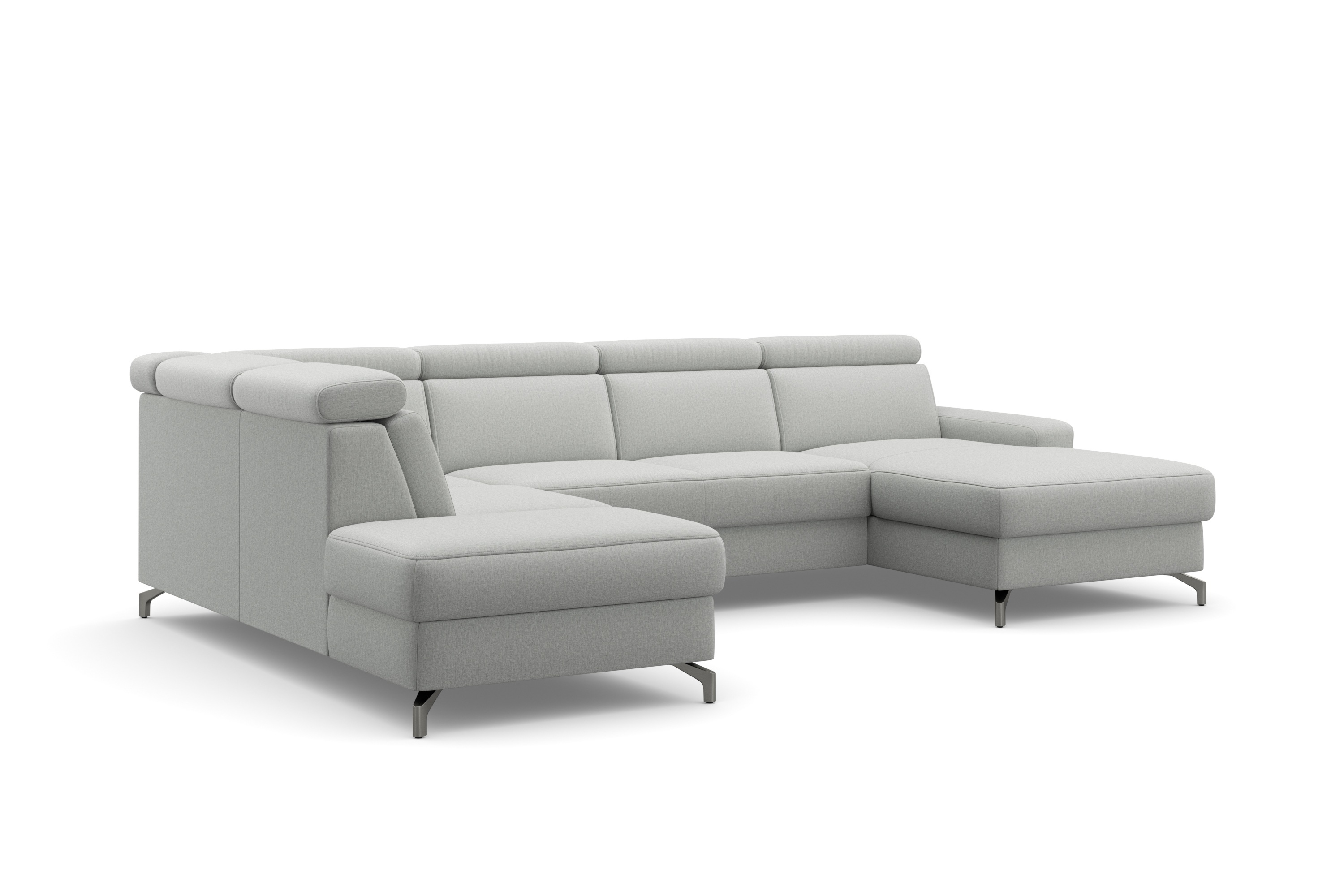 Thumbnail - sit&more Wohnlandschaft "Scarlett U-Form", inklusive Kopfteilverstellung, wahlweise mit Bettfunktion, Bettkasten