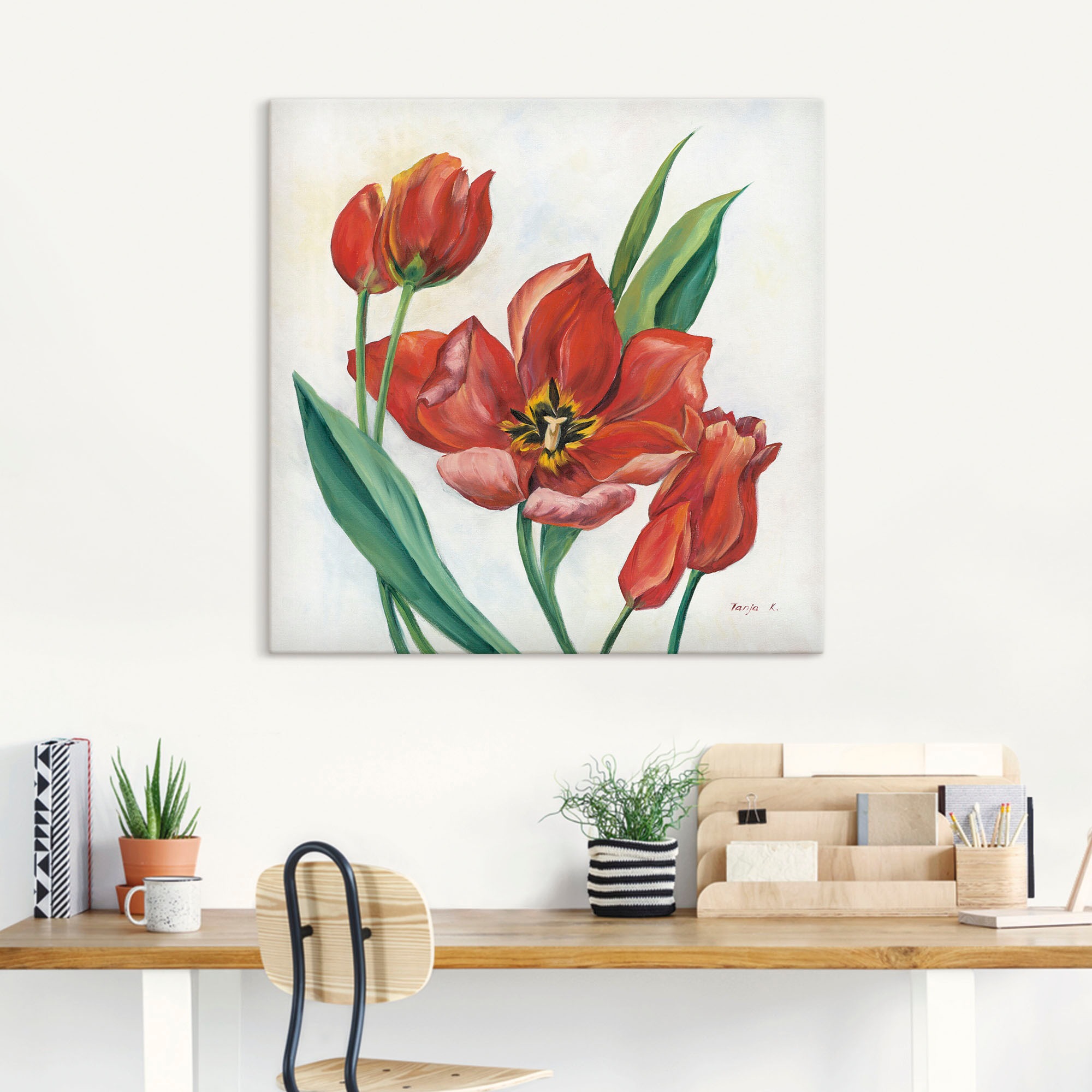 Thumbnail - Artland Wandbild "Tulpen I", Blumenbilder, (1 St.), als Leinwandbild, Poster in verschied. Größen
