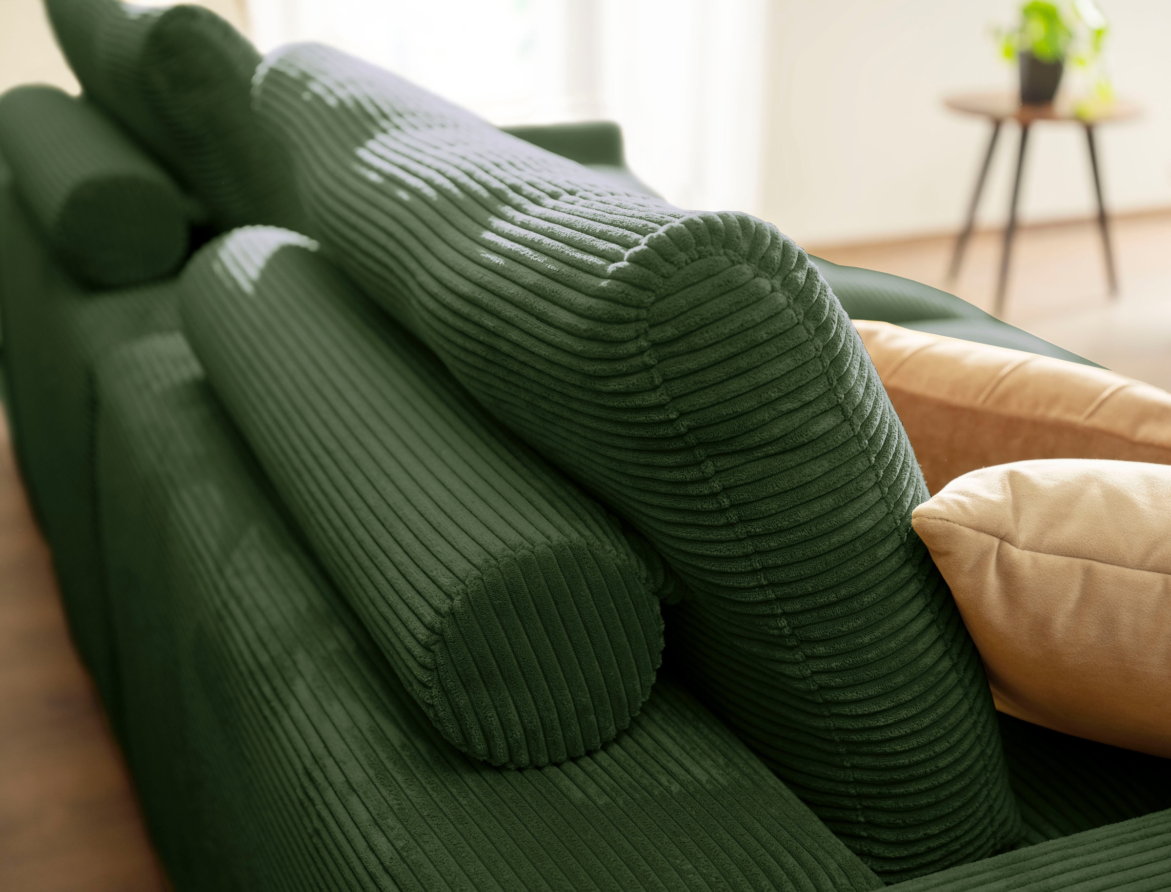 alina Big-Sofa »Sandy«, 256 cm breit und 123 cm tief, in modernem Cordstoff