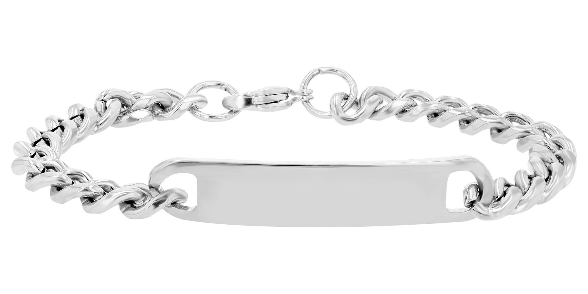 Adelia´s Armband »Damen Armband – Panzerarmband aus Edelstahl 18 cm« Geschenkidee: zeitlos und vielseitig