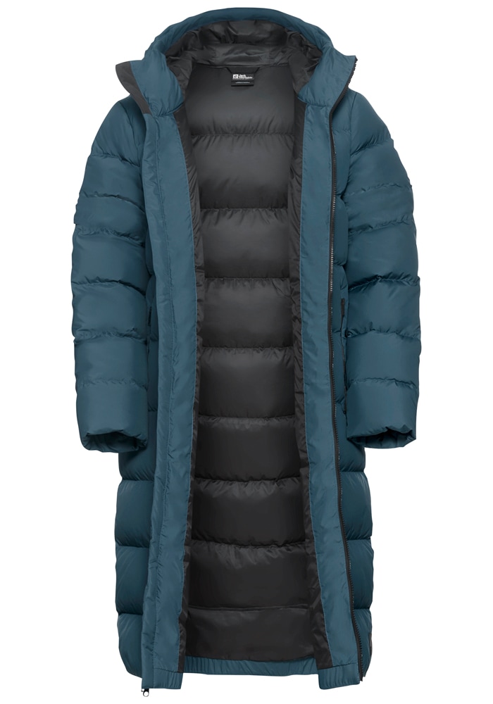 Jack Wolfskin Daunenmantel »FROZEN PALACE COAT W«, Wärmend, winddicht, Daunenjacke