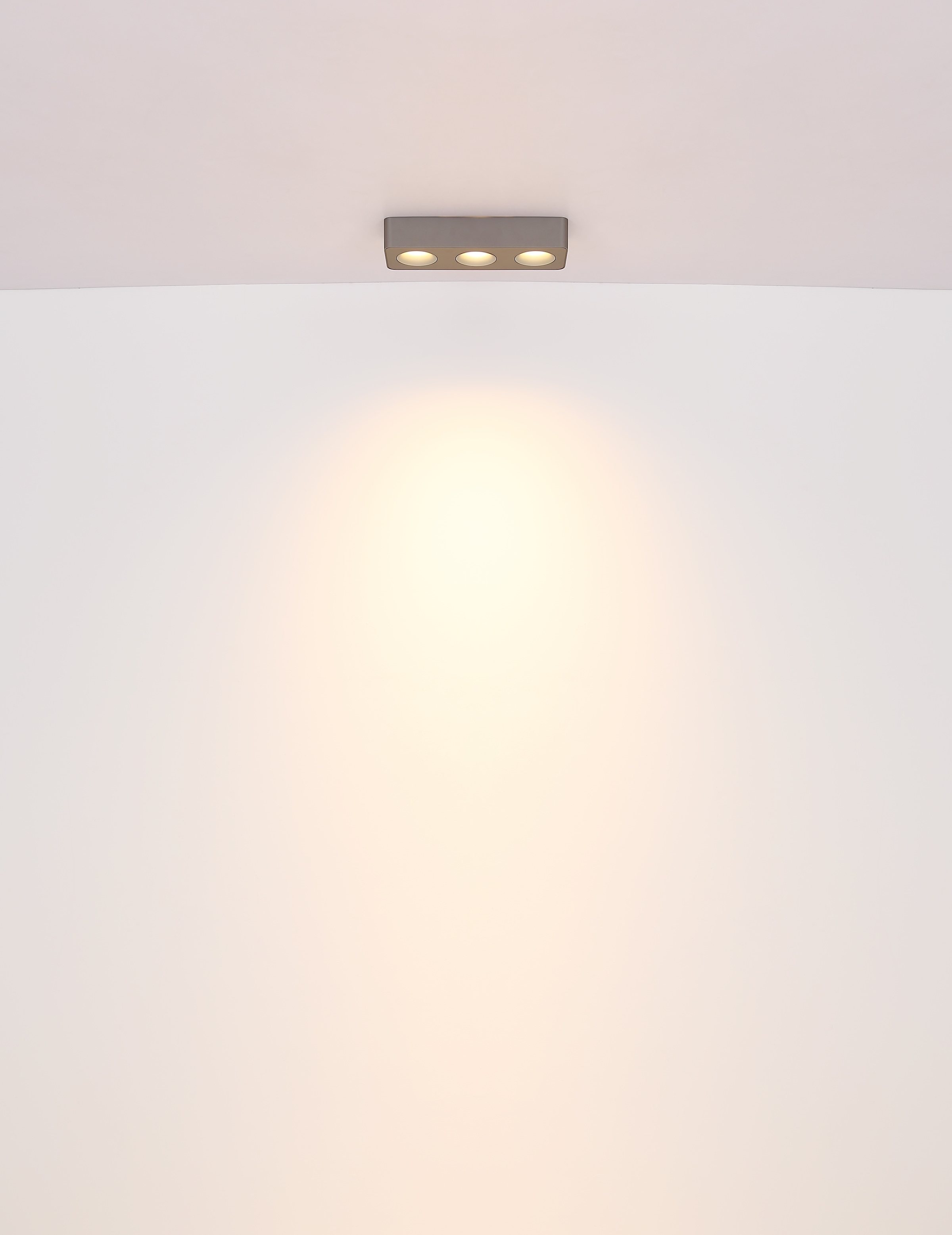GLOBO LIGHTING LED Deckenstrahler »HANGARAU«, Leuchtmittel LED-Modul | LED fest integriert, Spot/grau/3000K/Flur/Wohnbereich/LxBxH: 1800x85x185mm