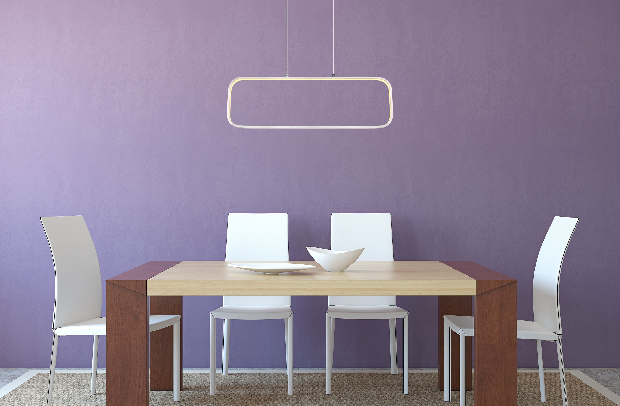 GLOBO LIGHTING Hängeleuchte »SILLA« LED-Modul 1 Stk. Warmweiß Hängelampe Esszimmer-Leuchte Esstischleuchte Wohnzimmer