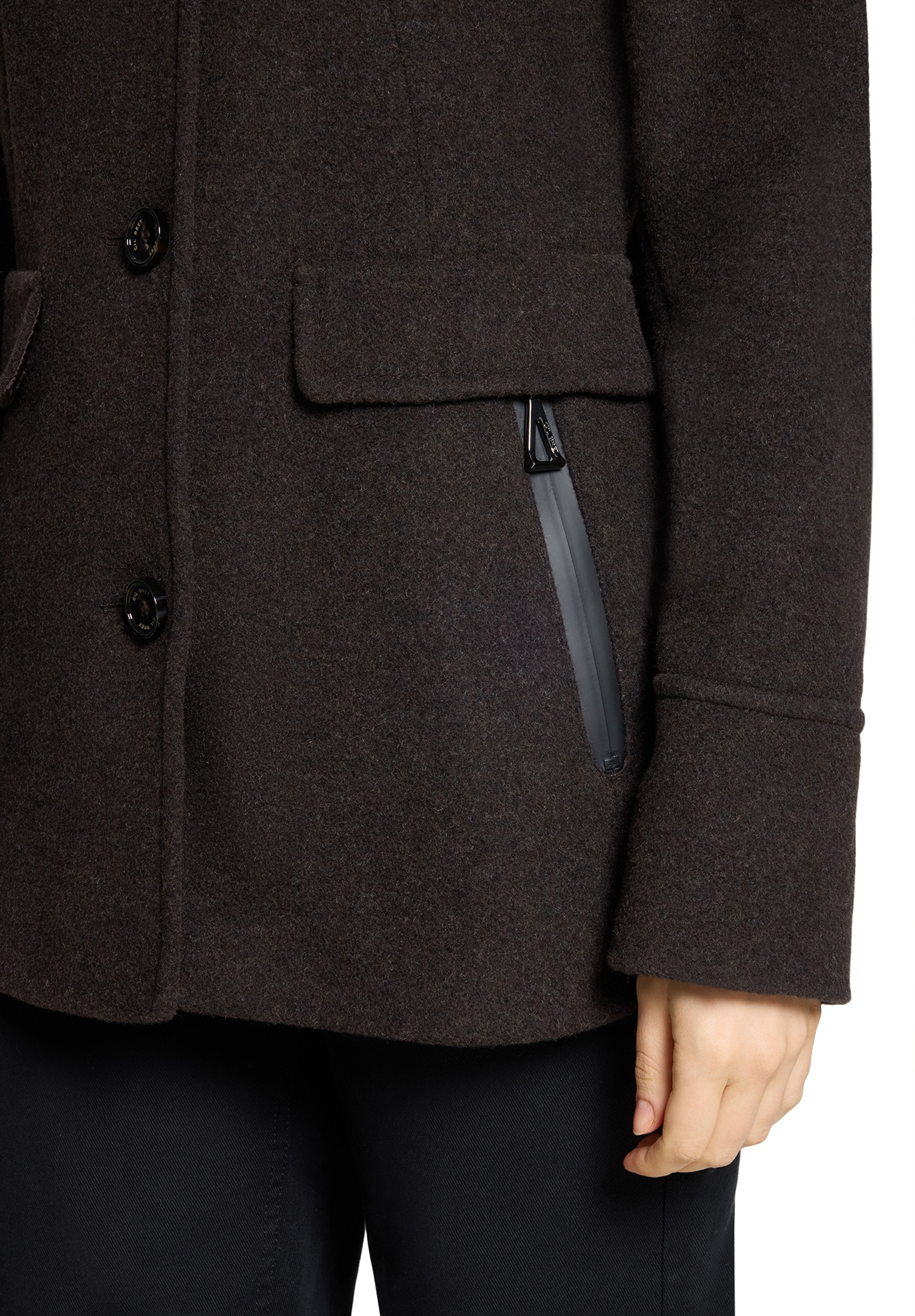 Gil Bret Fleecejacke mit Kapuze mit Kapuze und Wolle