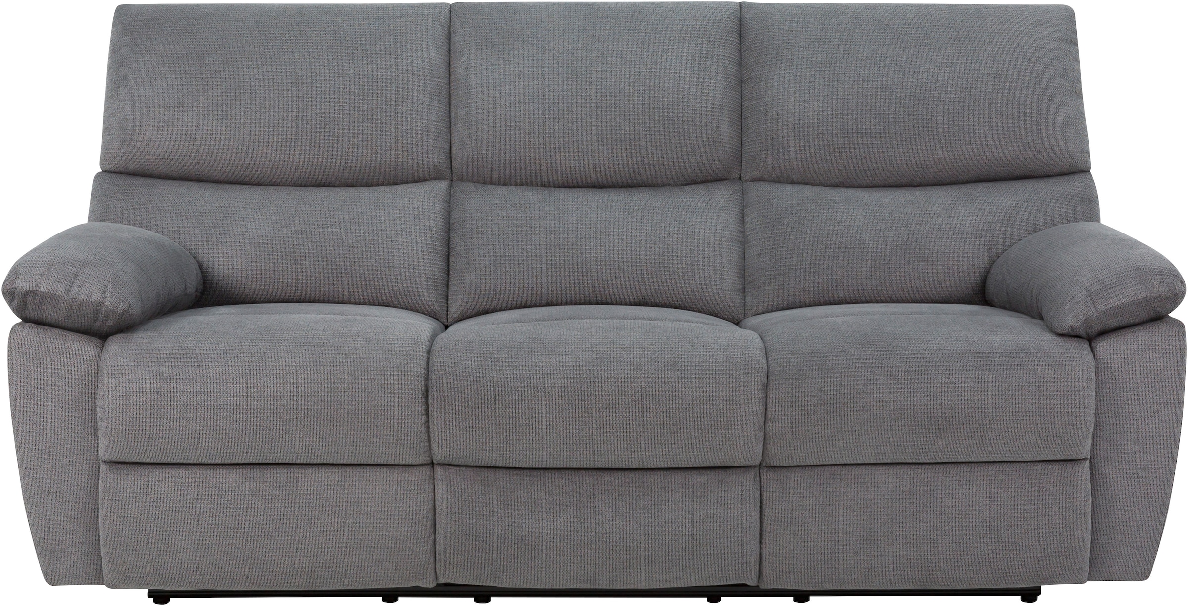 Home affaire 3-Sitzer »LANNOY, manuelle o. elelektrische Relaxfunktion in 2 Sitzen, USB A/C«, Liegefunktion (105°-150°), Reclinersofa, Webstoff, Federkern