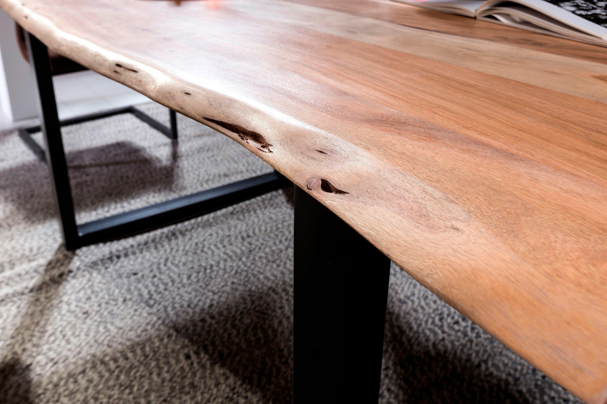 SIT Baumkantentisch Dining Table Natural 200x100x77cm 3