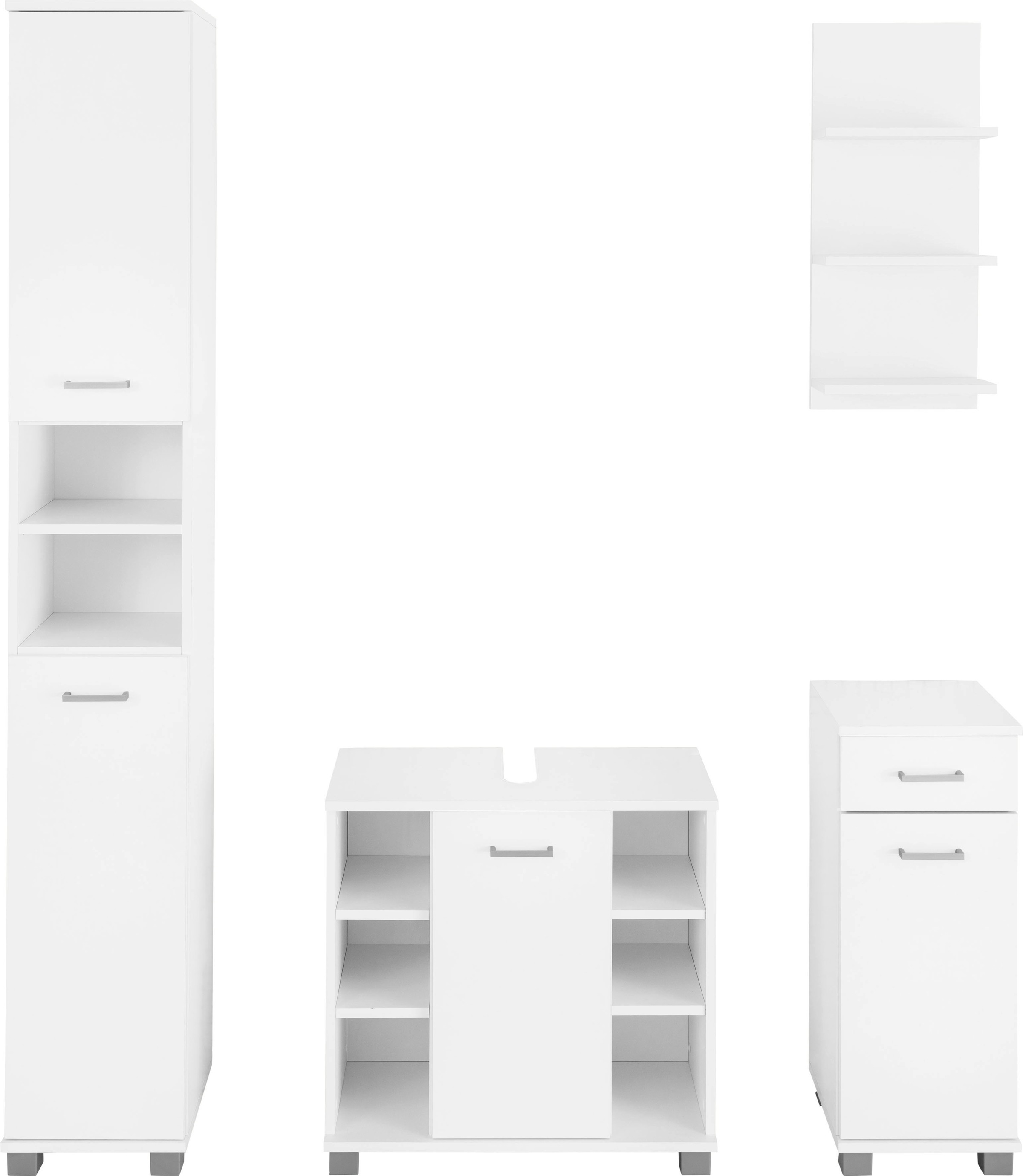 kaufen Hochschrank, Waschbeckenunterschrank, BAUR 4 »Mobes«, (Set, Unterschrank Badmöbel-Set | Wandregal und St.), Schildmeyer