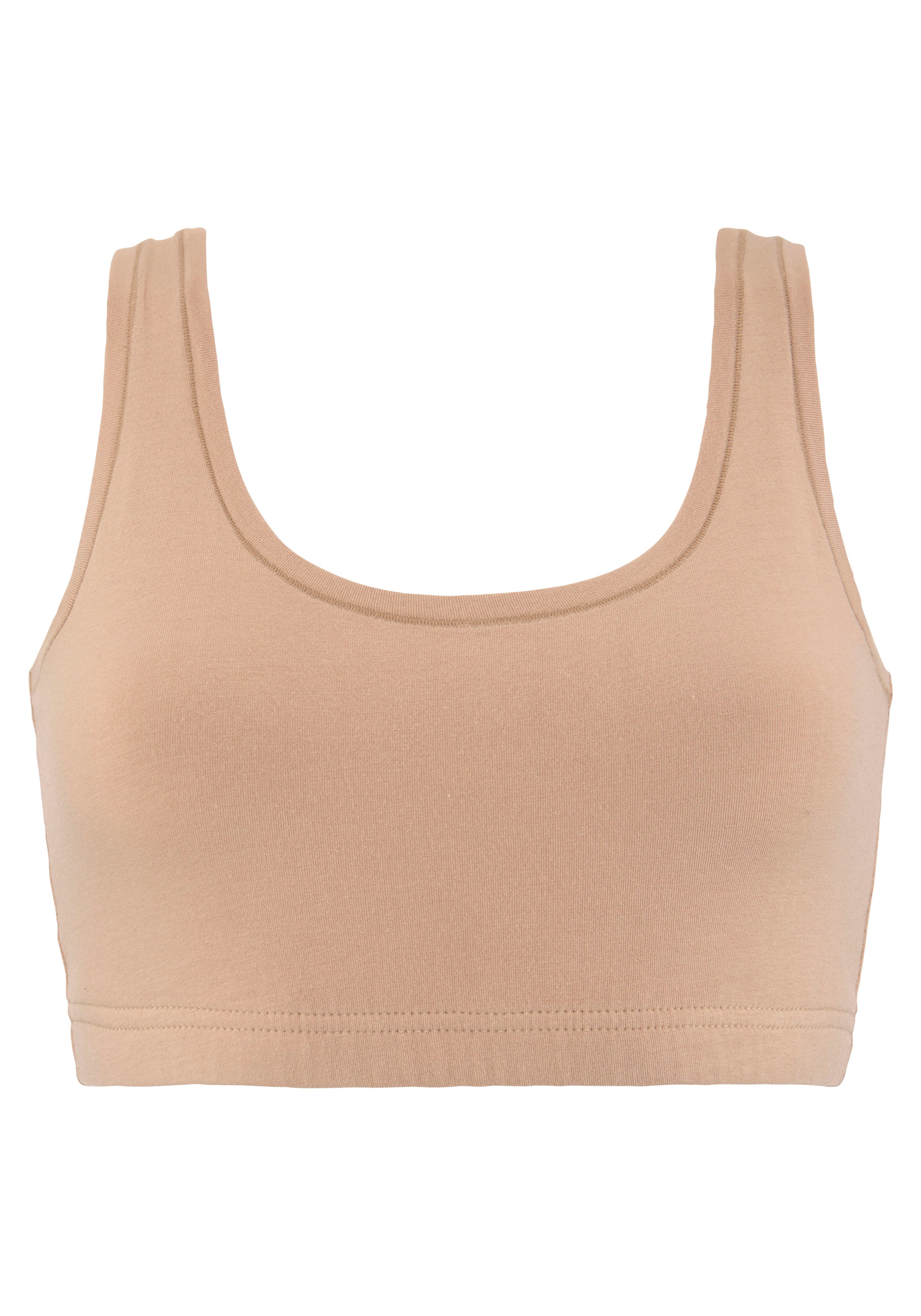 LASCANA Bustier, (Packung, 2 tlg.), "Perfect Basics" aus elastischer Baumwolle