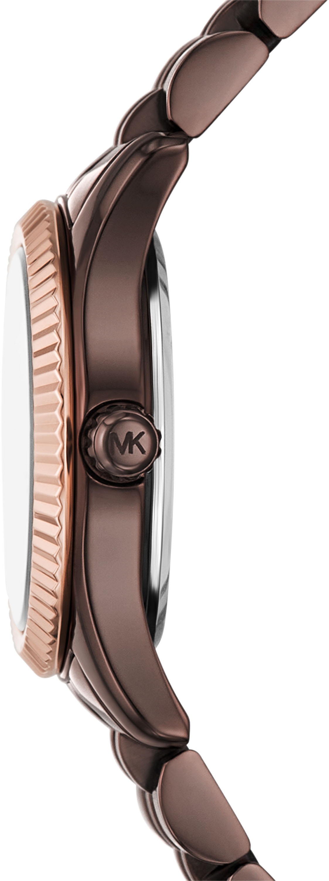 MICHAEL KORS Quarzuhr »PETITE LEXINGTON«, Armbanduhr, Damenuhr, Edelstahlarmband, analog, Glassteine