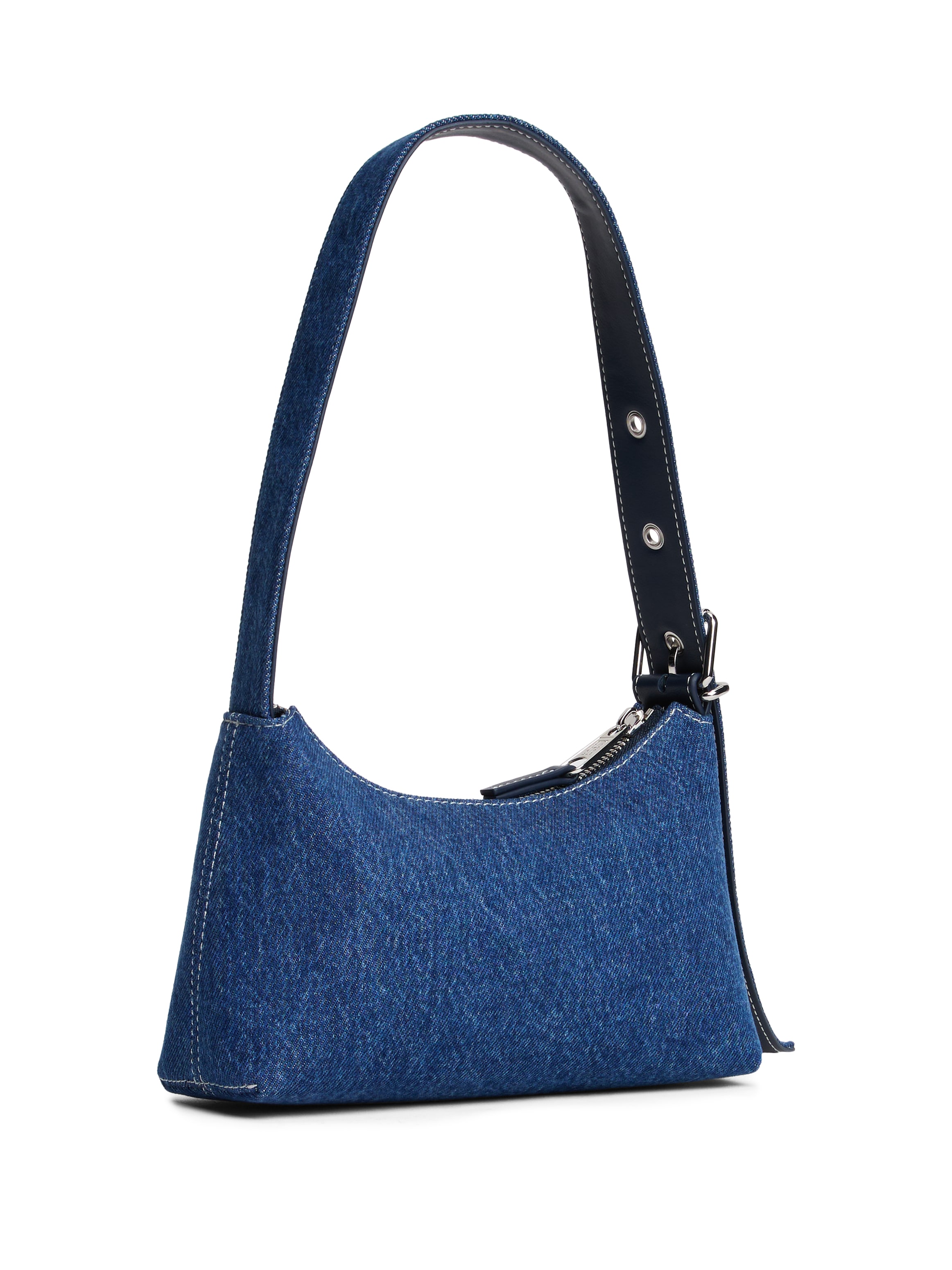 Tommy Jeans Schultertasche »TJW COOL DENIM SHOULDER BAG«, Damen Minibag, Umhängetasche mit Ziernähten
