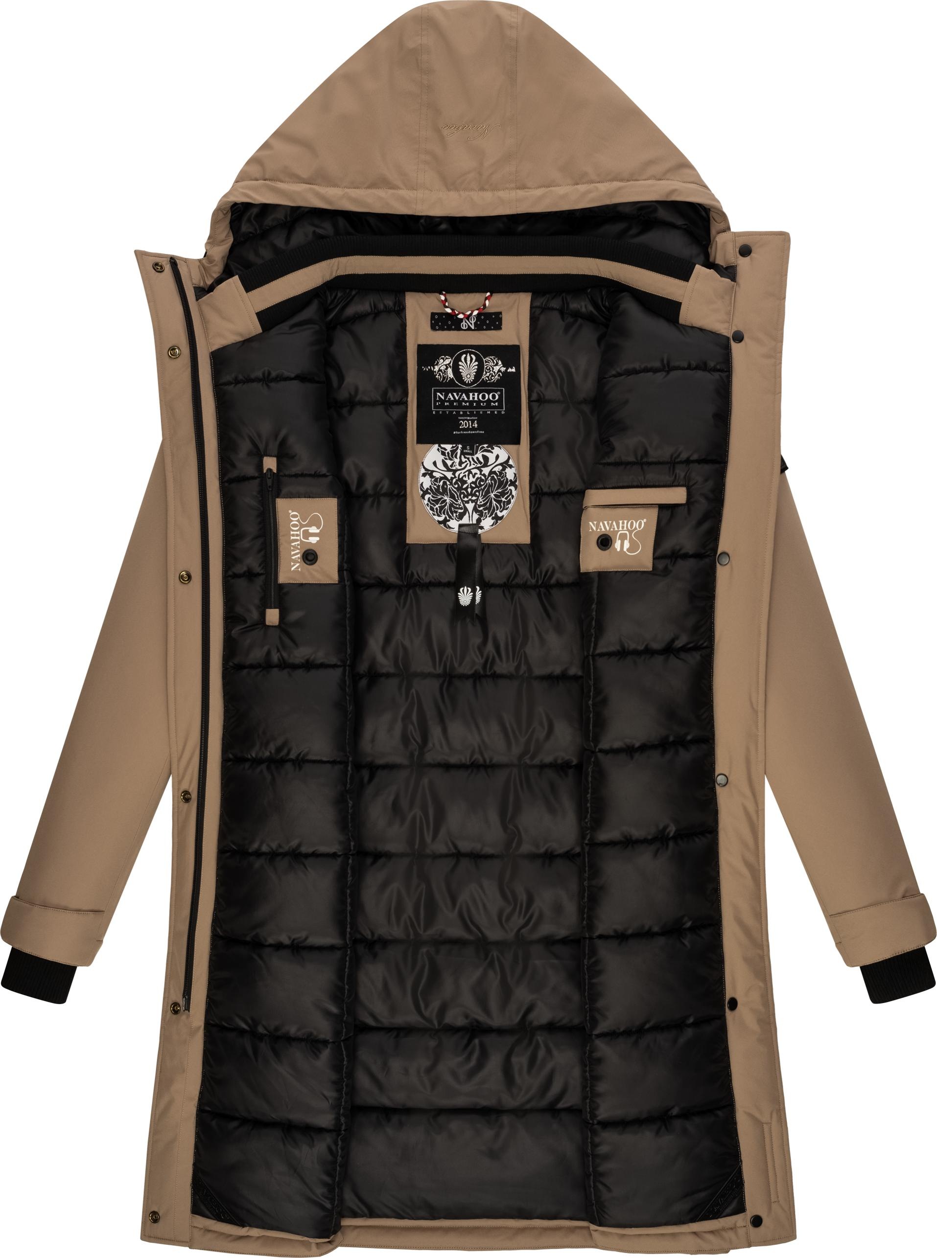 Navahoo Wintermantel »Letiziaa«, sportlicher Winterparka mit gefütterter Kapuze