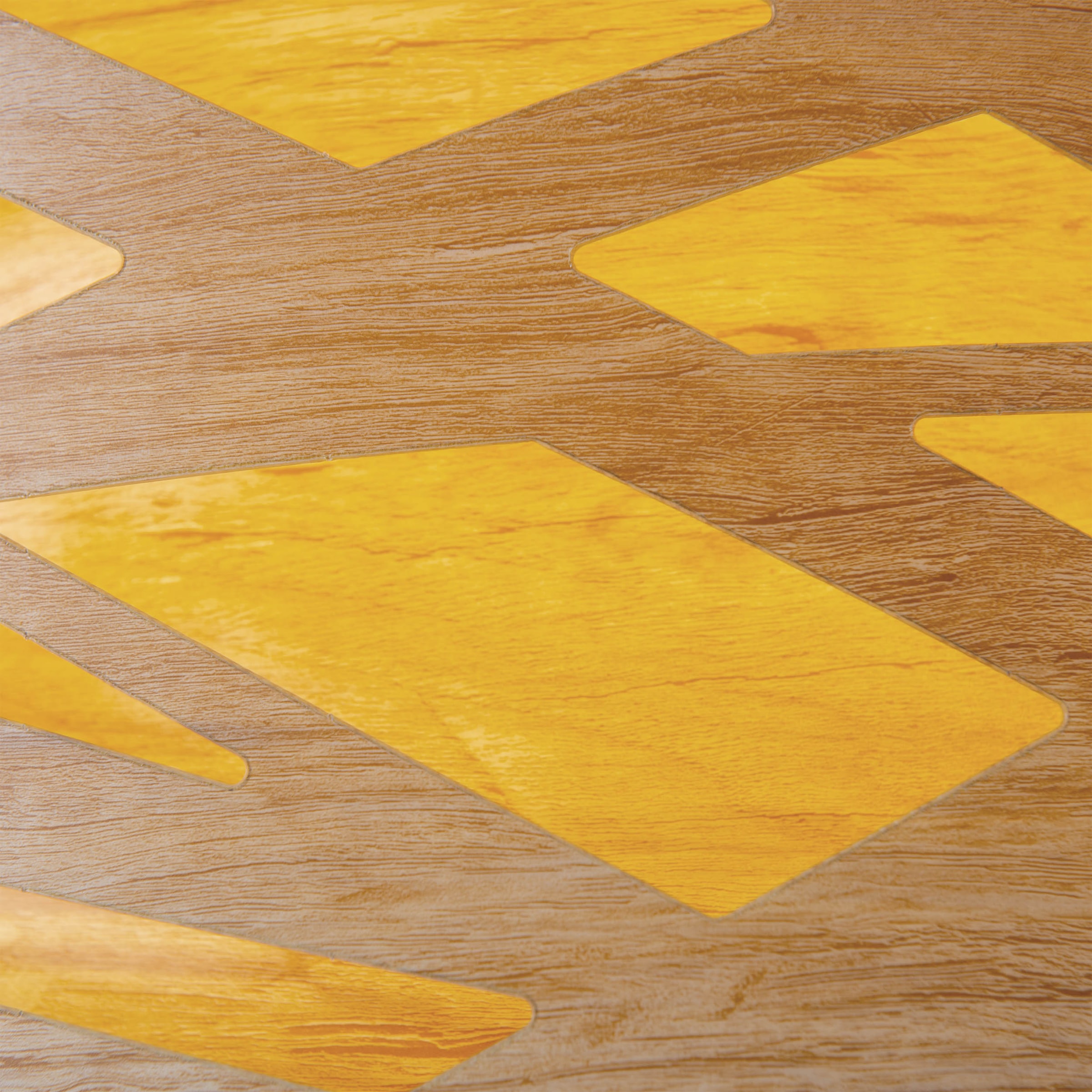 näve Stehlampe »Finja« E27 1 Stk. Dreibein, Schirm rund, Holzoptik mehrschichtig durchbrochen, 1x E27