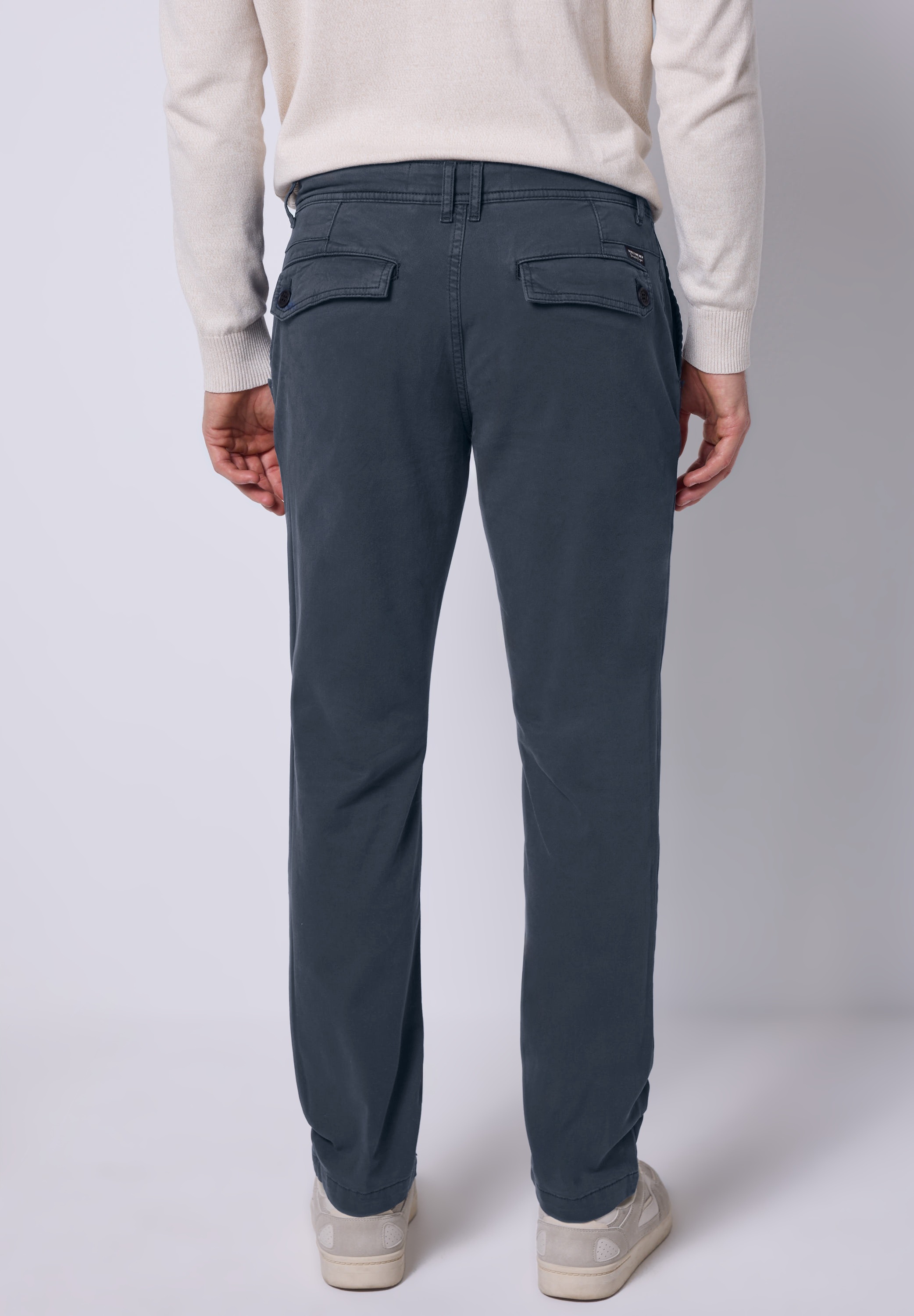 STREET ONE MEN Chinohose  aus Baumwolle mit Stretchanteil