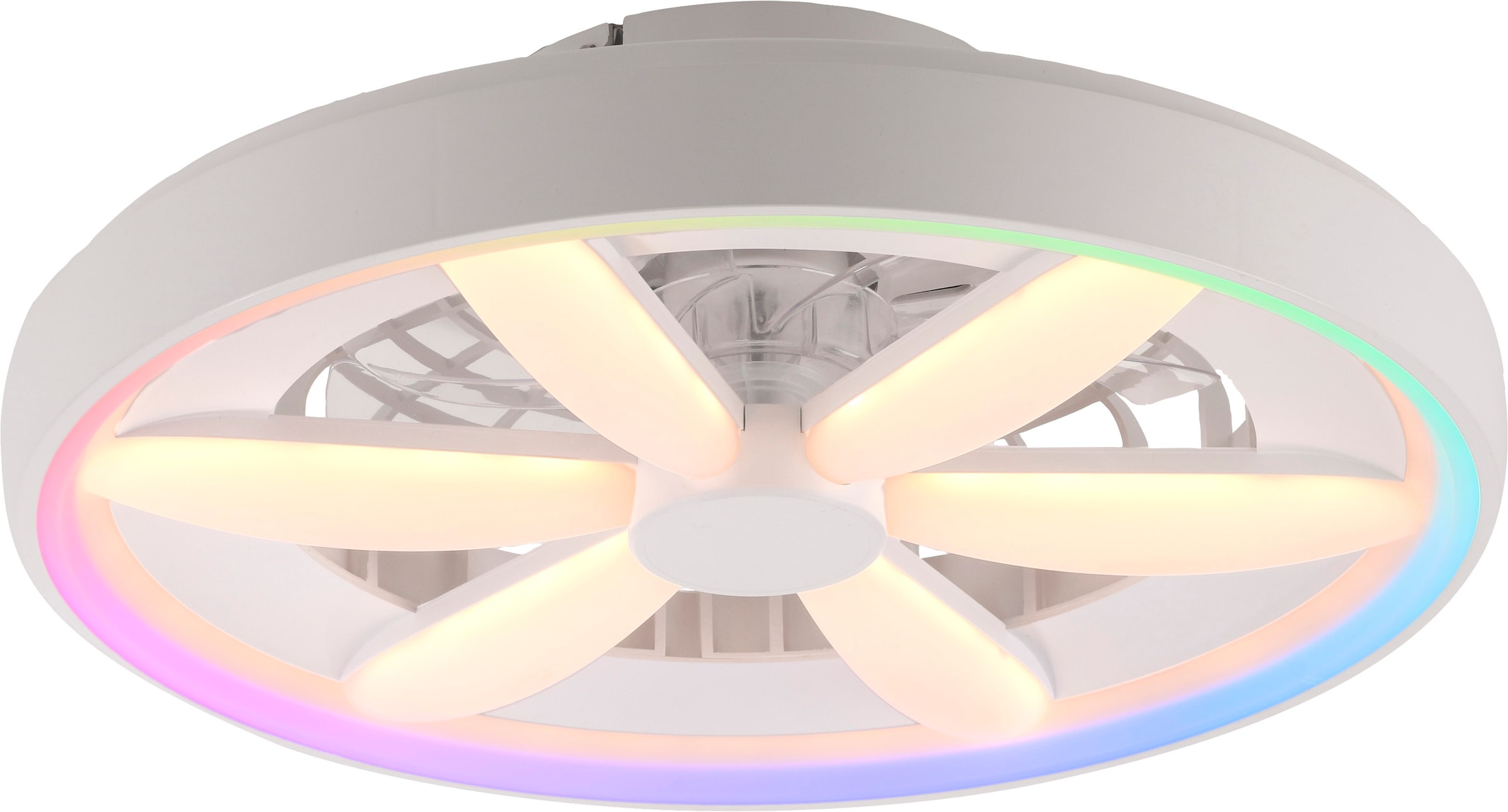 JUST LIGHT LED Deckenleuchte »AEROLUX« LED-Board 1 Stk. warmweiß - kaltweiß mit Ventilator, dimmbar, CCT 2700-6500K, RGB, Memory-/ Timerfunktion