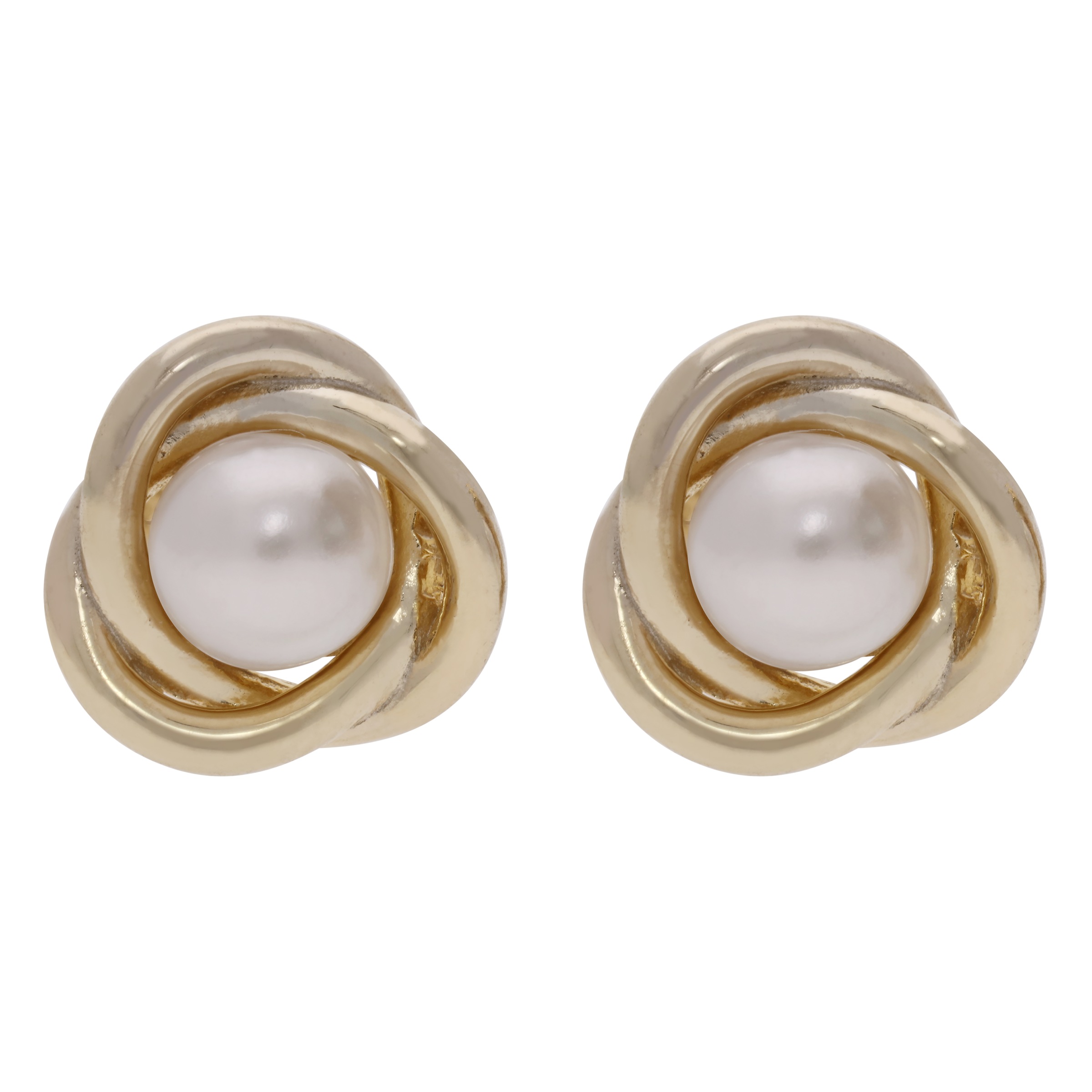 Firetti Paar Ohrstecker »Schmuck Geschenk Silber 925 Ohrschmuck Ohrringe Knoten« mit Süßwasserzuchtperle