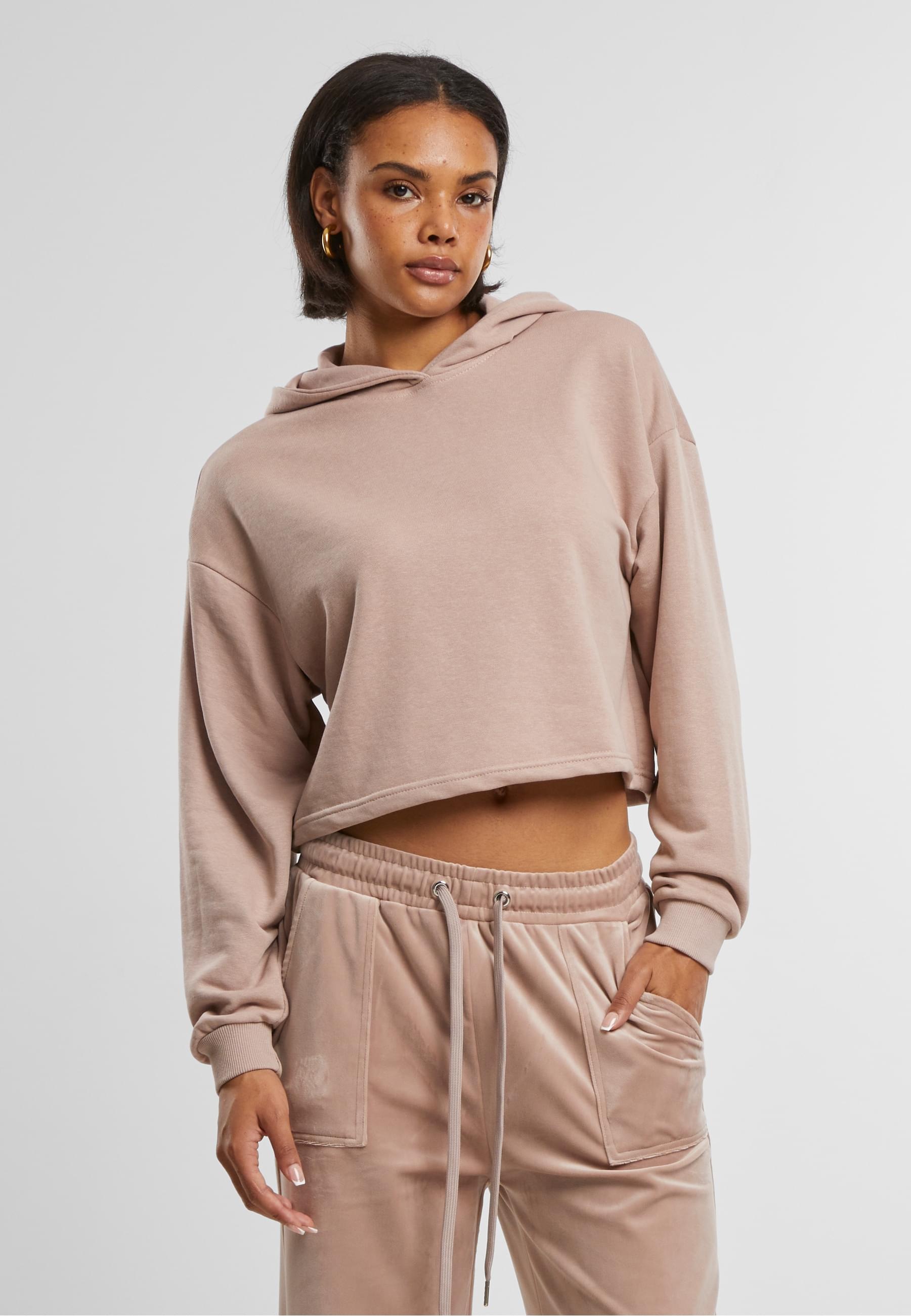 URBAN CLASSICS Kapuzenpullover »Urban Classics Damen Ladies Oversized Cropped Light Terry Hoodie«, (1 tlg.)