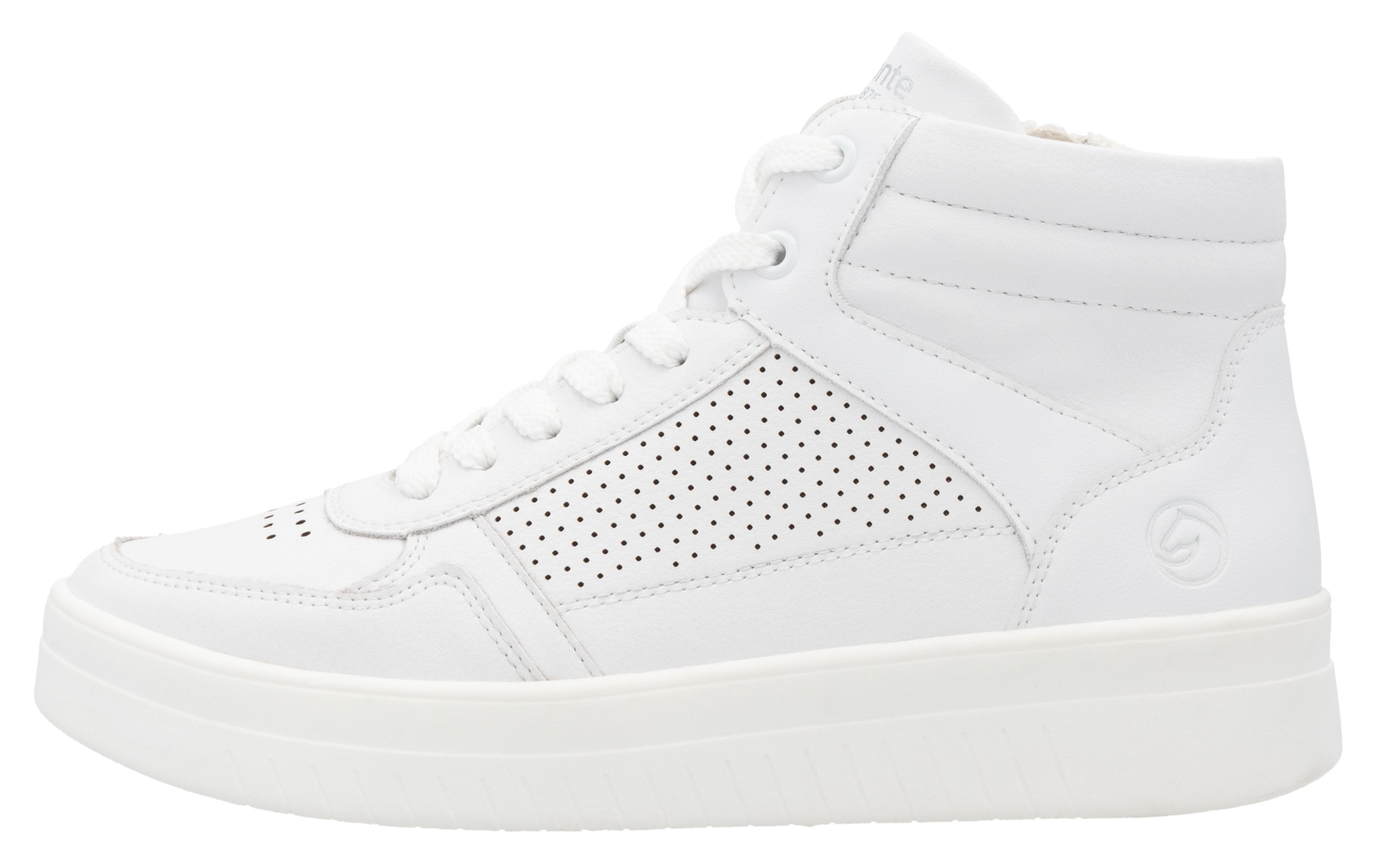 Remonte Plateausneaker, Freizeitschuh, Schnürschuh, High Top-Sneaker mit Kontrastbesatz