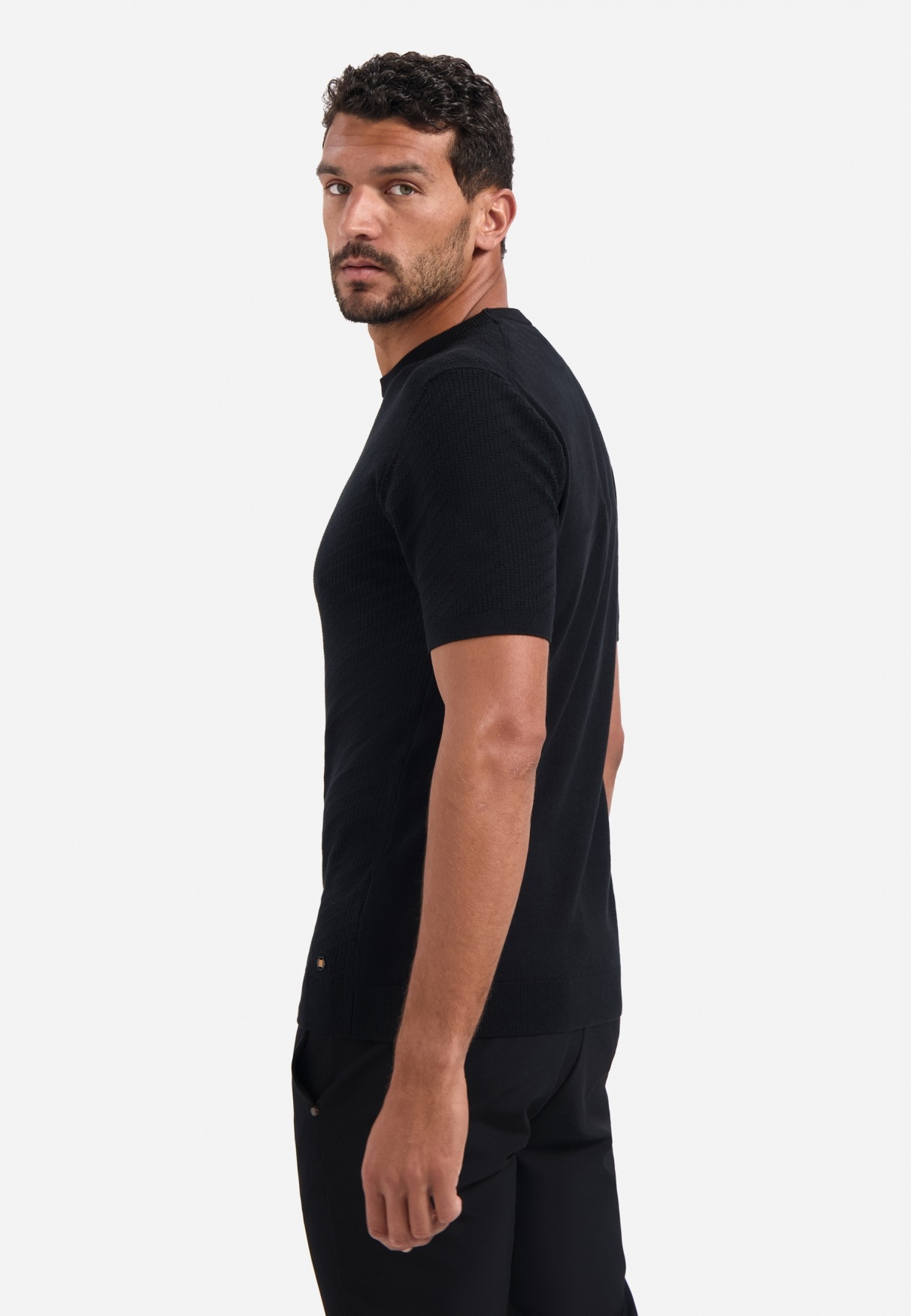 NO EXCESS T-Shirt "No Excess Gestricktes T-Shirt" günstig online kaufen
