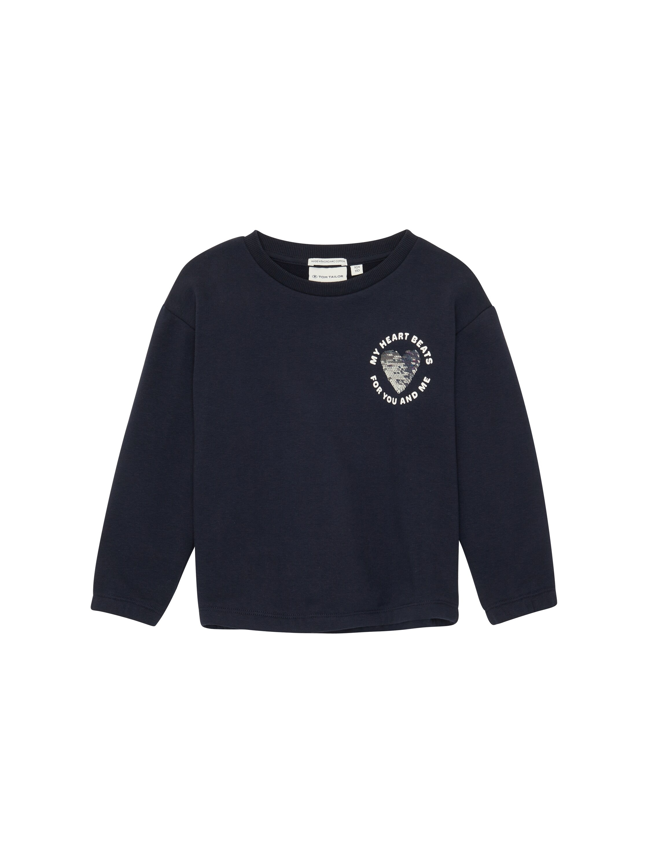 TOM TAILOR Jungen Sweatshirt Mit Print - Oversized Fit Aus Nachhaltiger Baumwolle