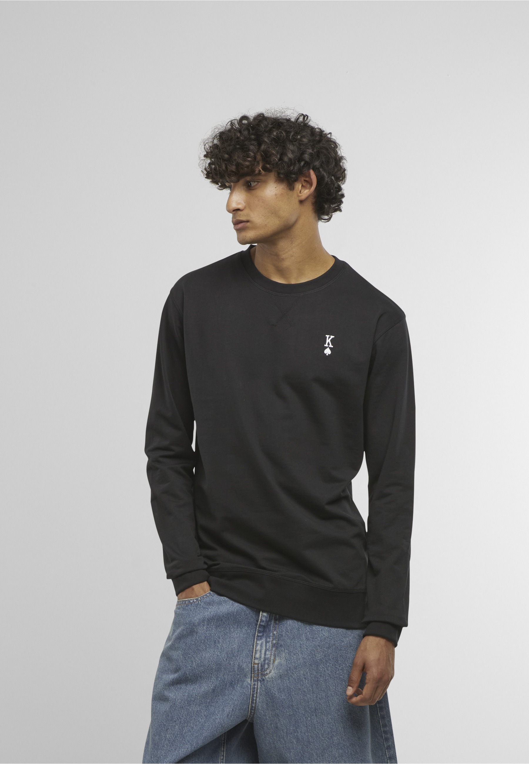 MisterTee Sweater »MisterTee King Sign EMB Light Crew Sweatshirt«, 1 Stk.
