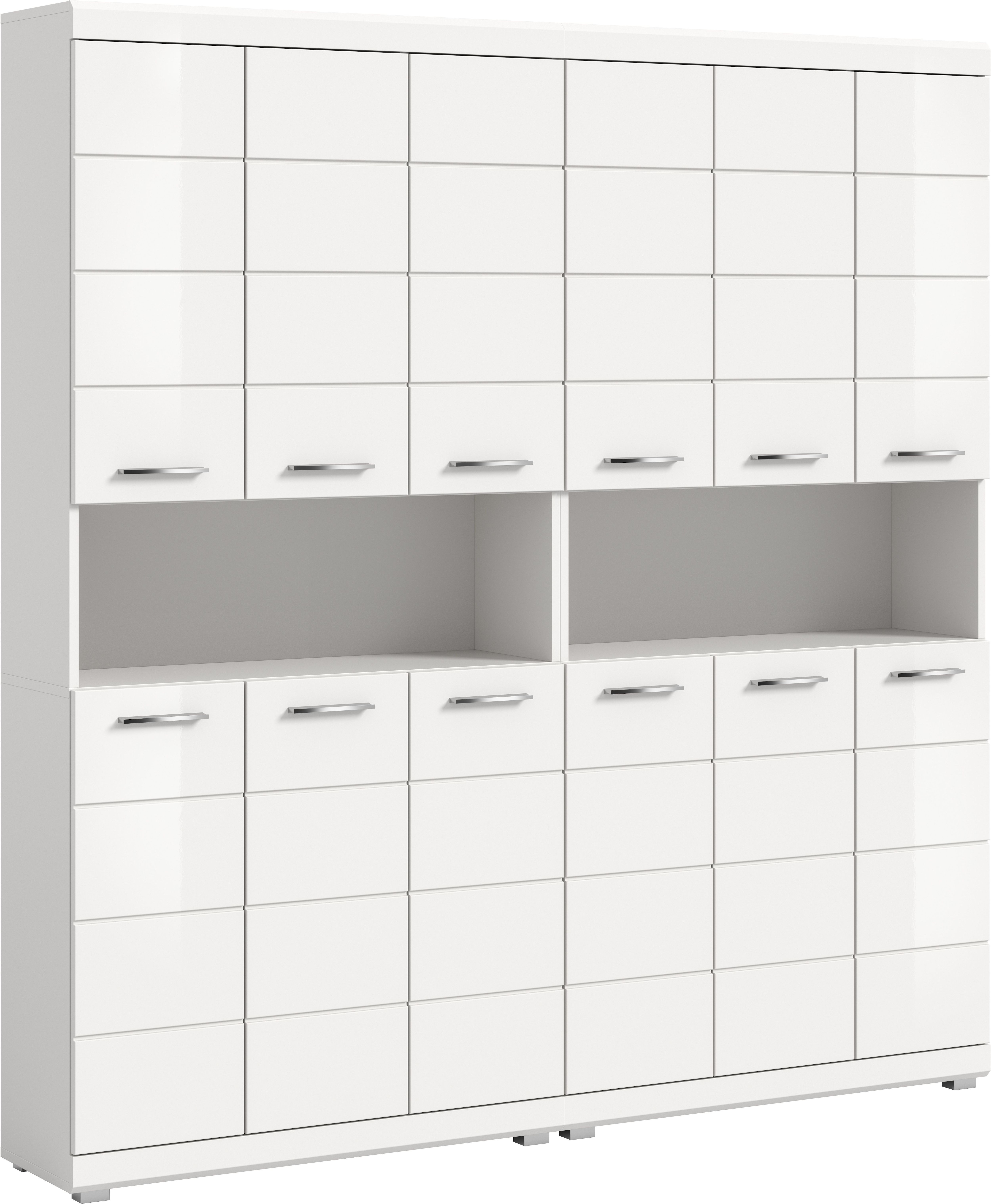 welltime Badmöbel-Set "SIENA, 2-teilig, bestehend aus: 2x Hochschrank, MDF-Front"