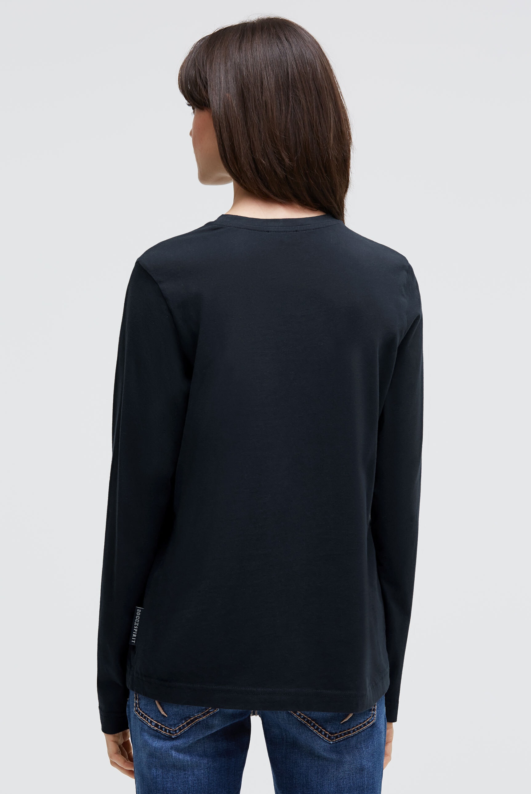 SOCCX Langarmshirt aus Baumwolle